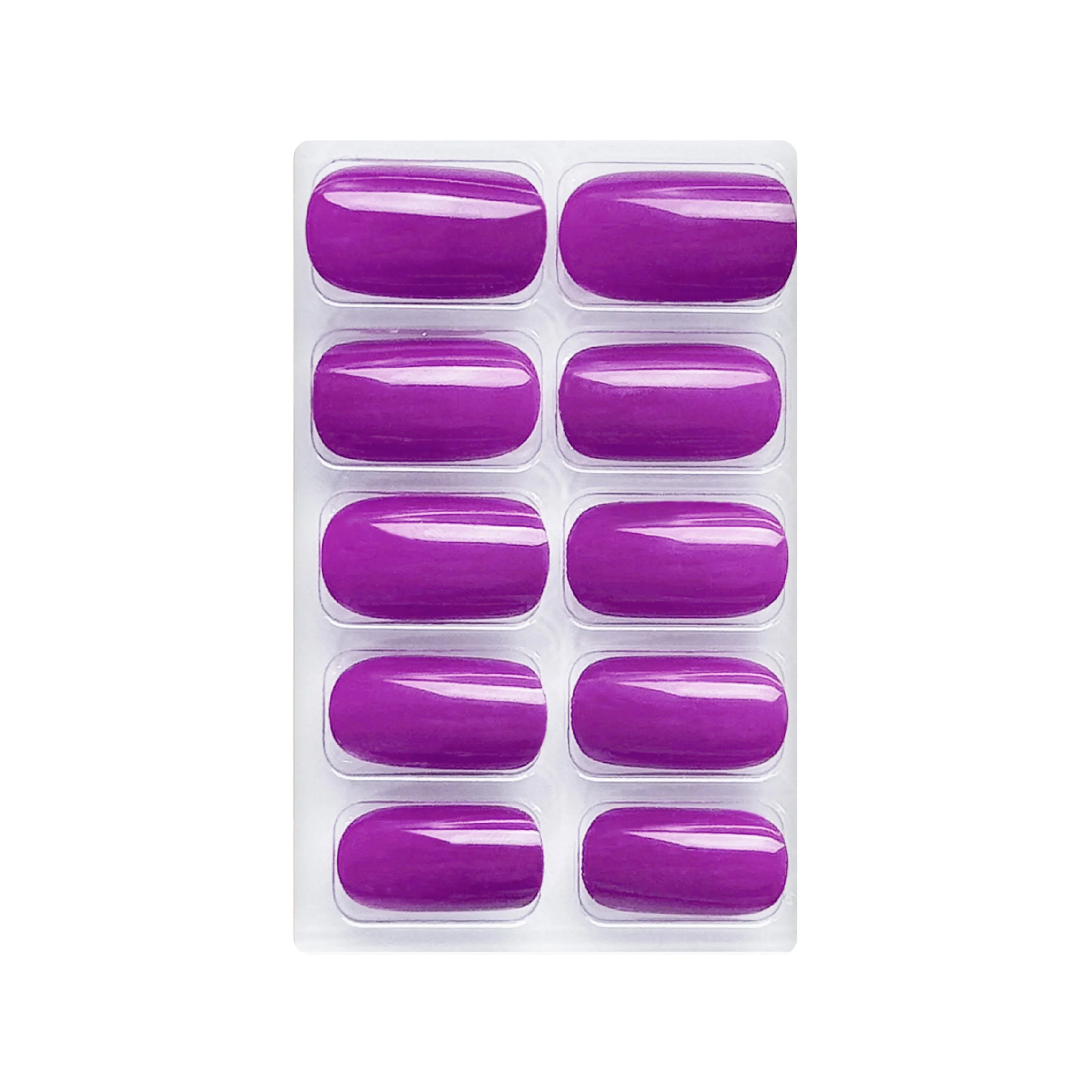 Glossy Solid Color Nails Square(SPN579-SPN604)