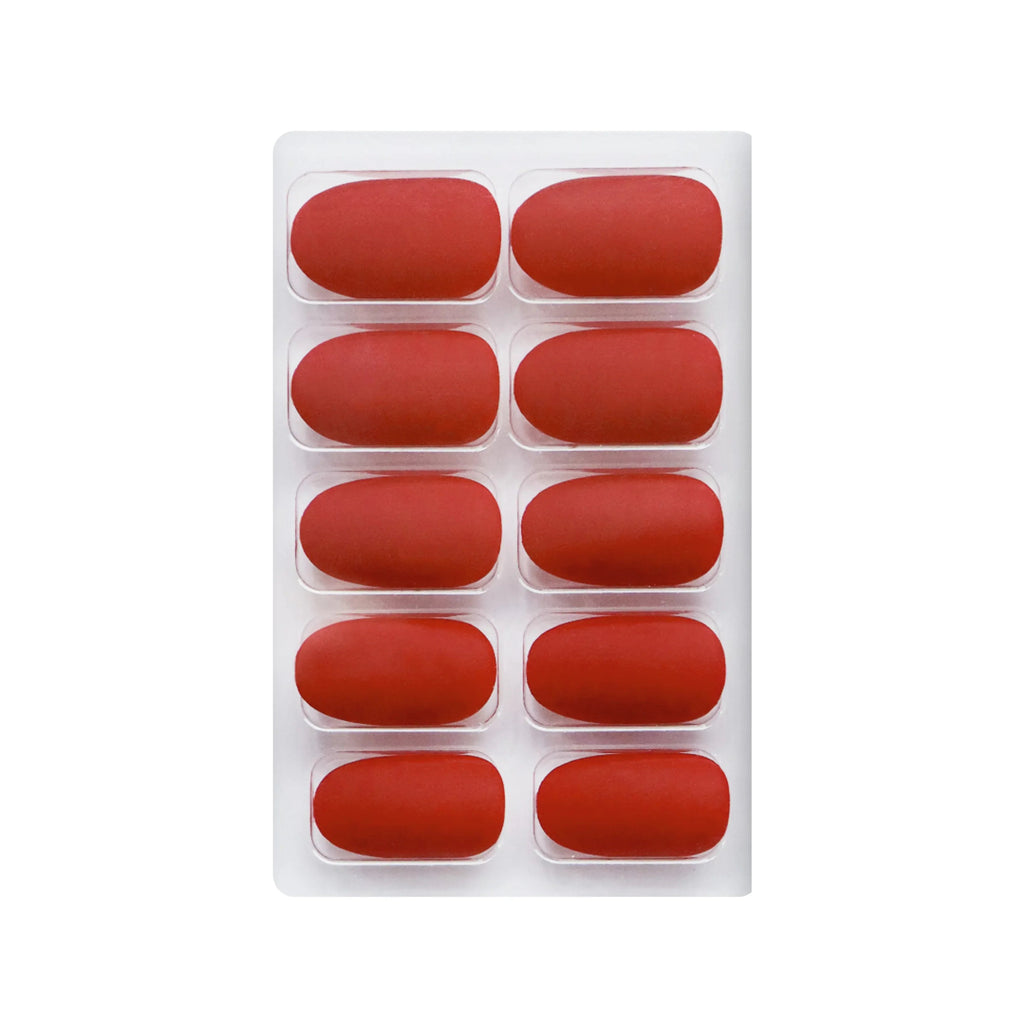 Matte Solid Color Nails Oval(SPN657-SPN666)