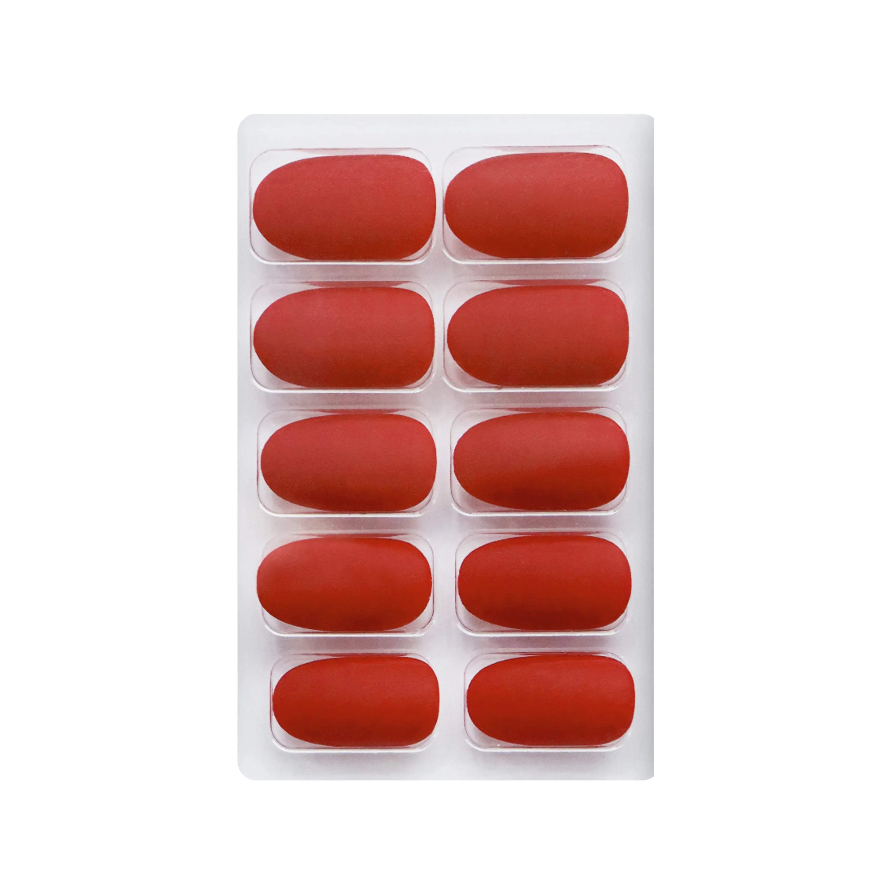 Matte Solid Color Nails Oval(SPN657-SPN666)