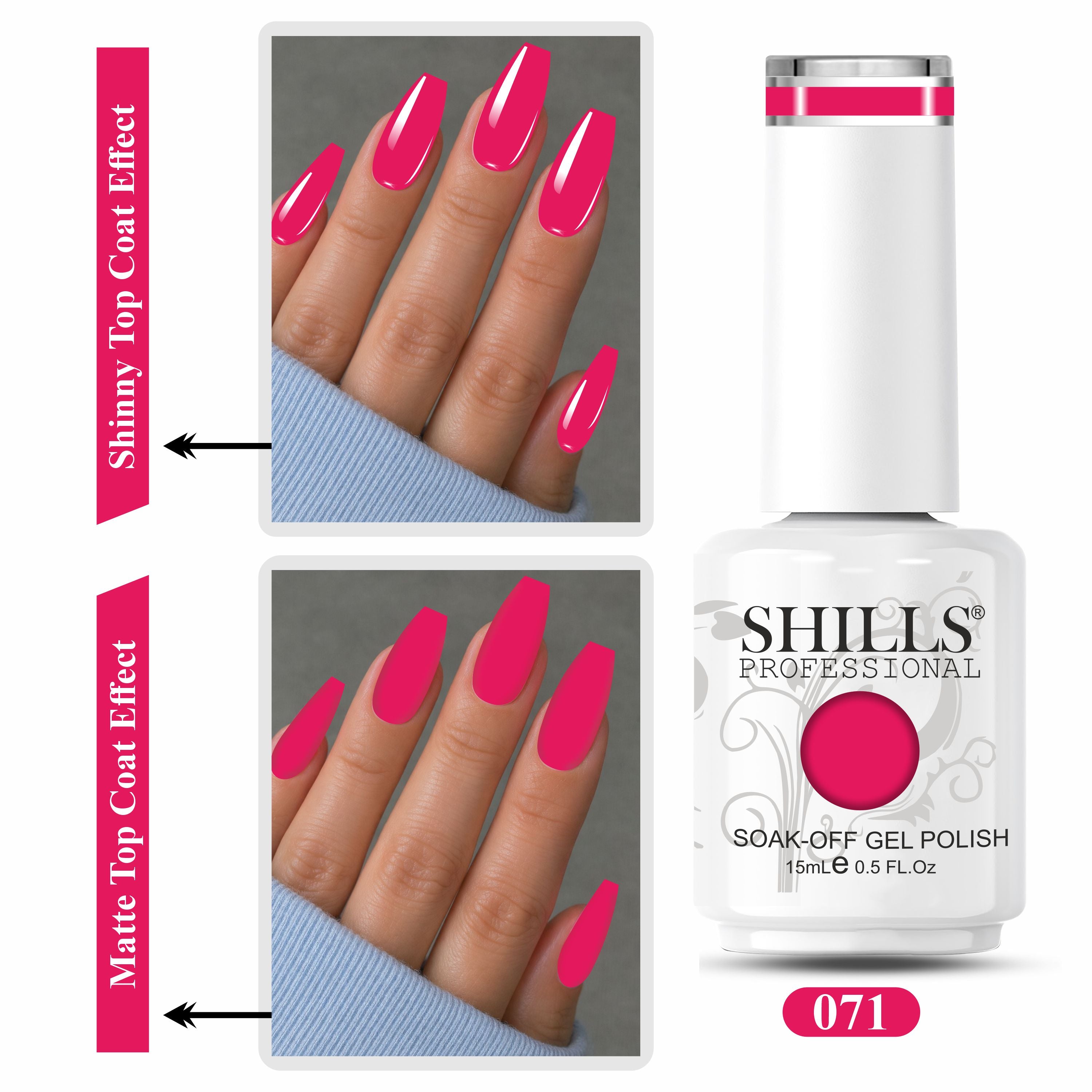 SHILLS PROFESSIONAL UV/LED Gel Nail Polish 15ml