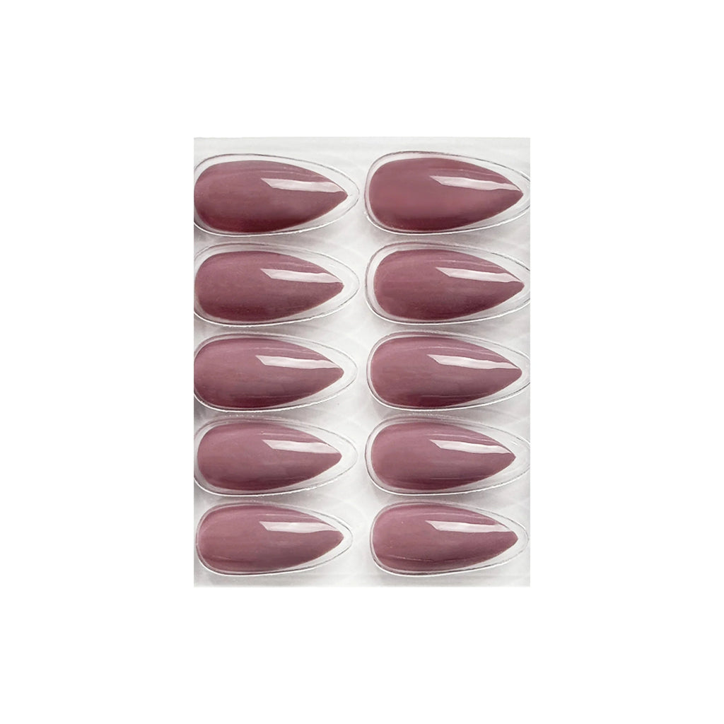 Glossy Solid Color Nails Sharp Almond(SPN631-SPN656)