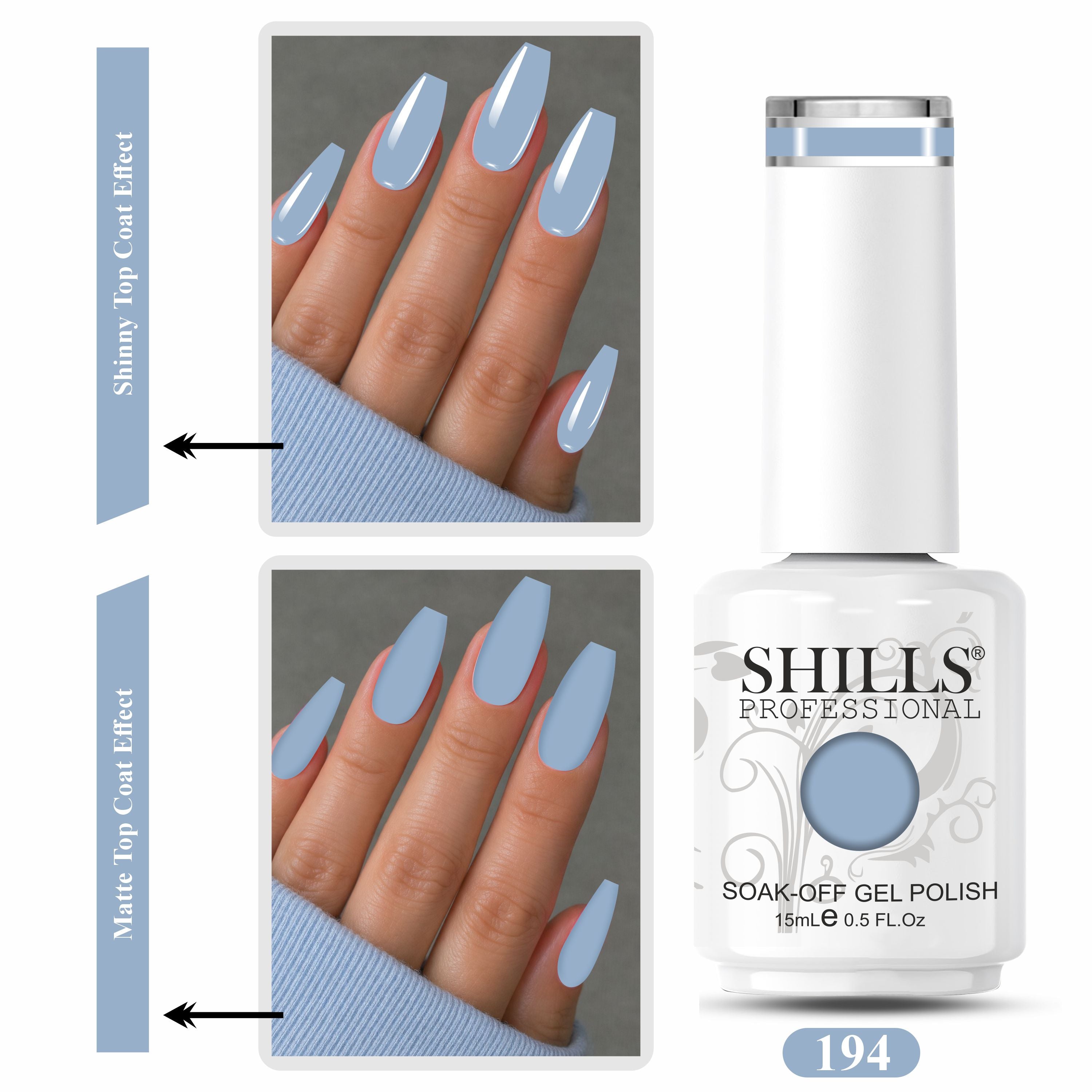 SHILLS PROFESSIONAL UV/LED Nail Polish 15ml