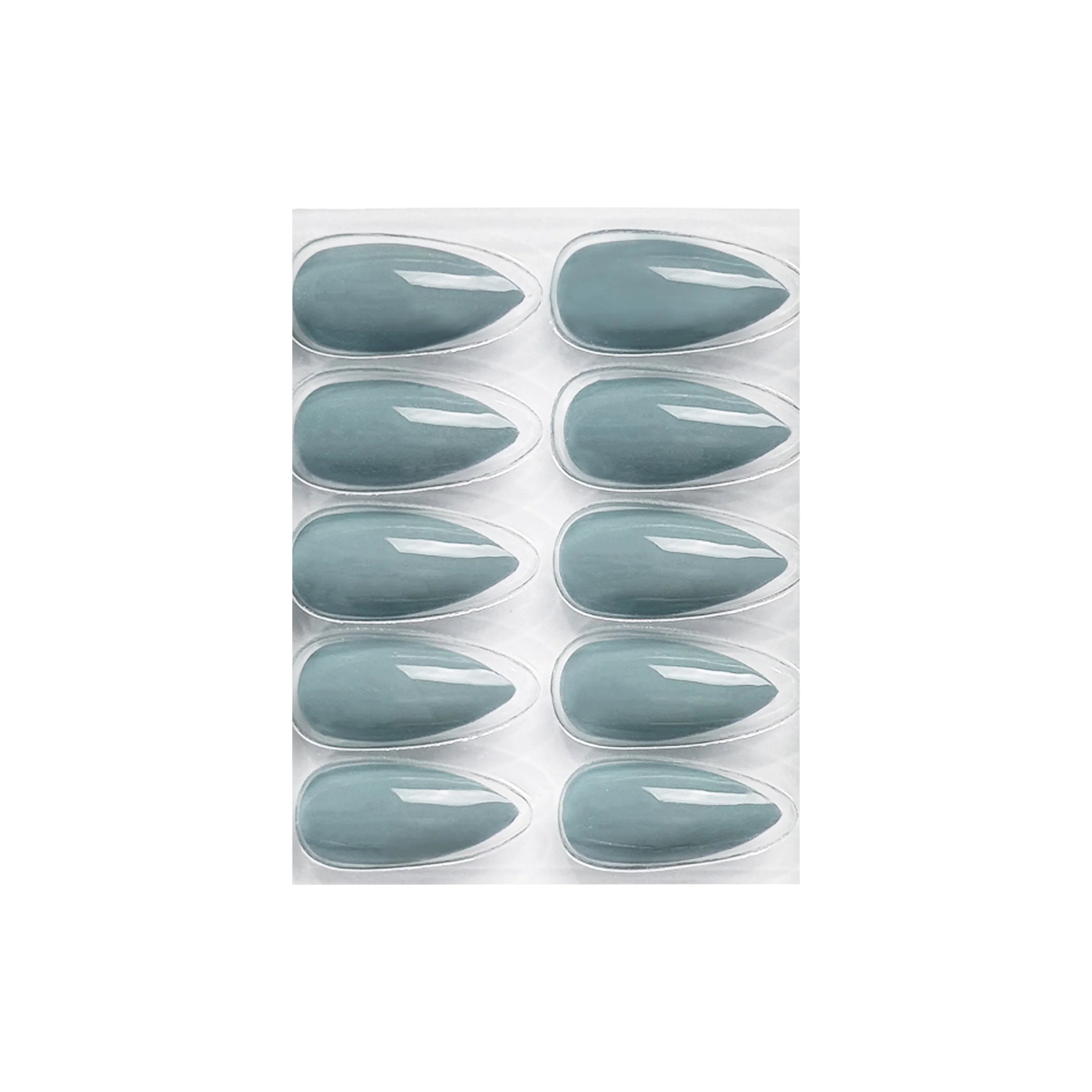 Glossy Solid Color Nails Sharp Almond(SPN631-SPN656)