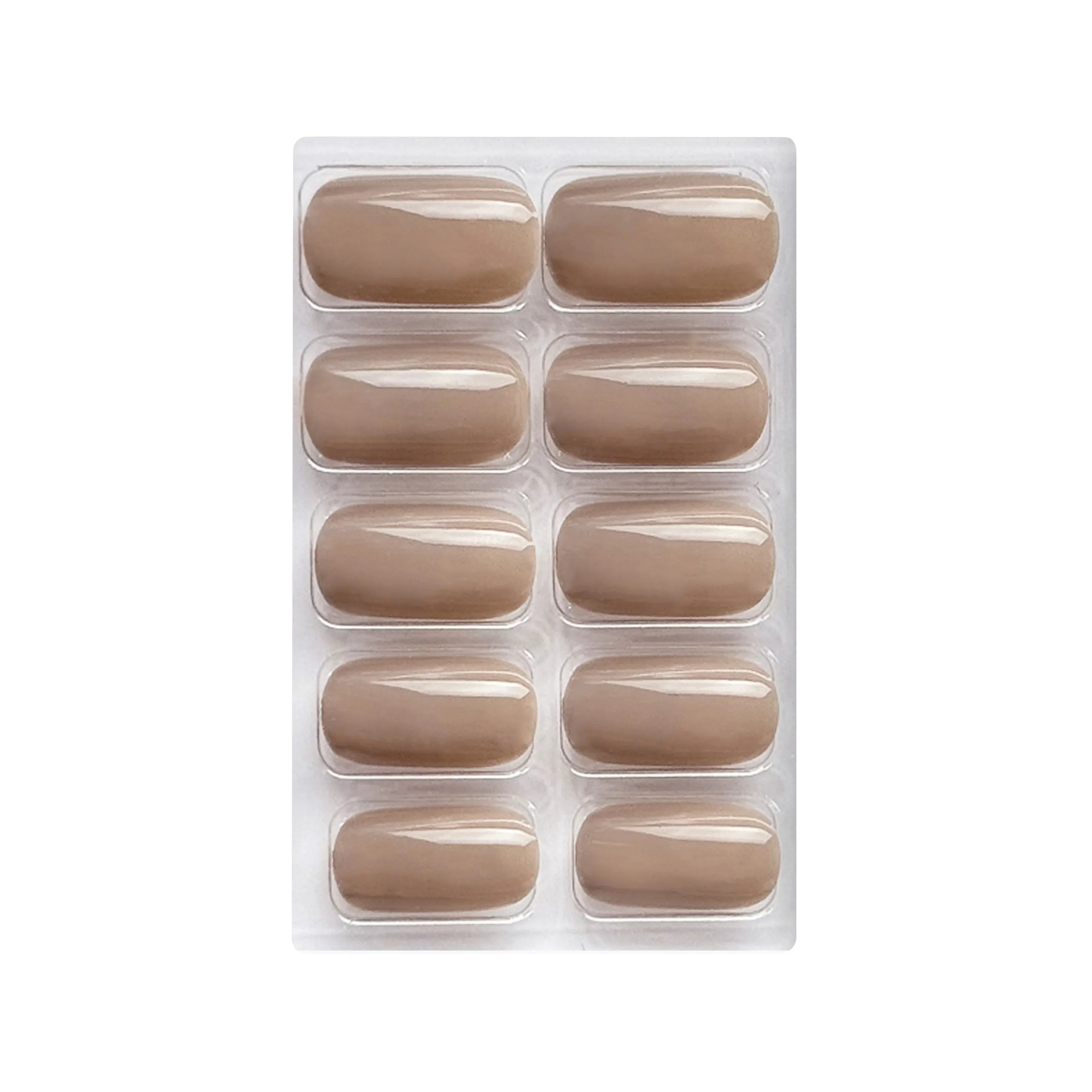 Glossy Solid Color Nails Square(SPN553-SPN604)