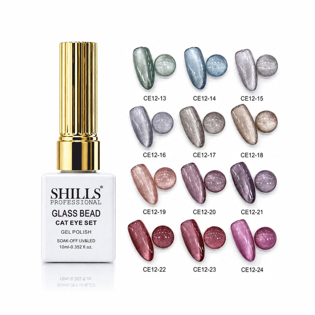 GLASS BEAD CAT EYE GEL POLISH - SET B