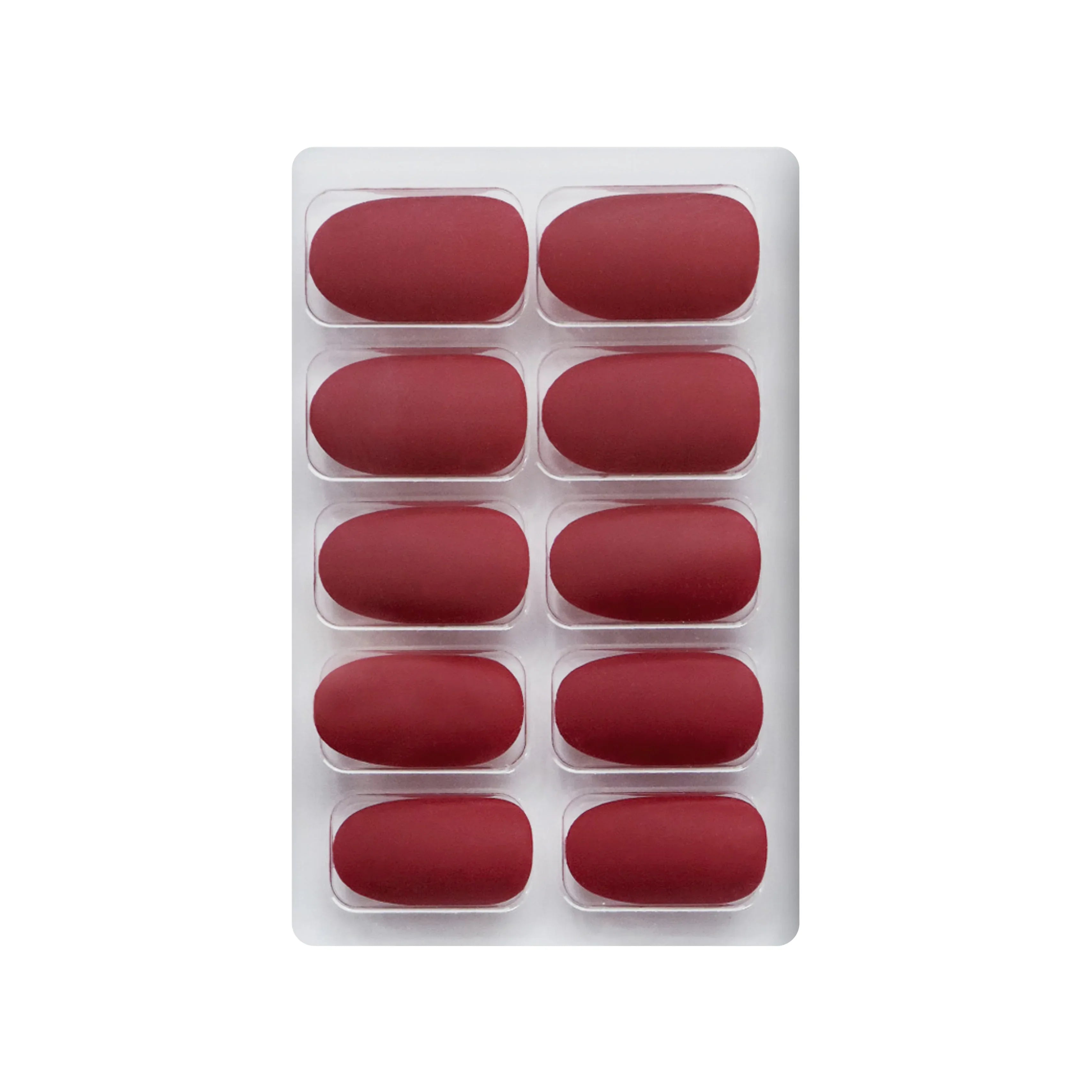 Matte Solid Color Nails Oval(SPN657-SPN666)