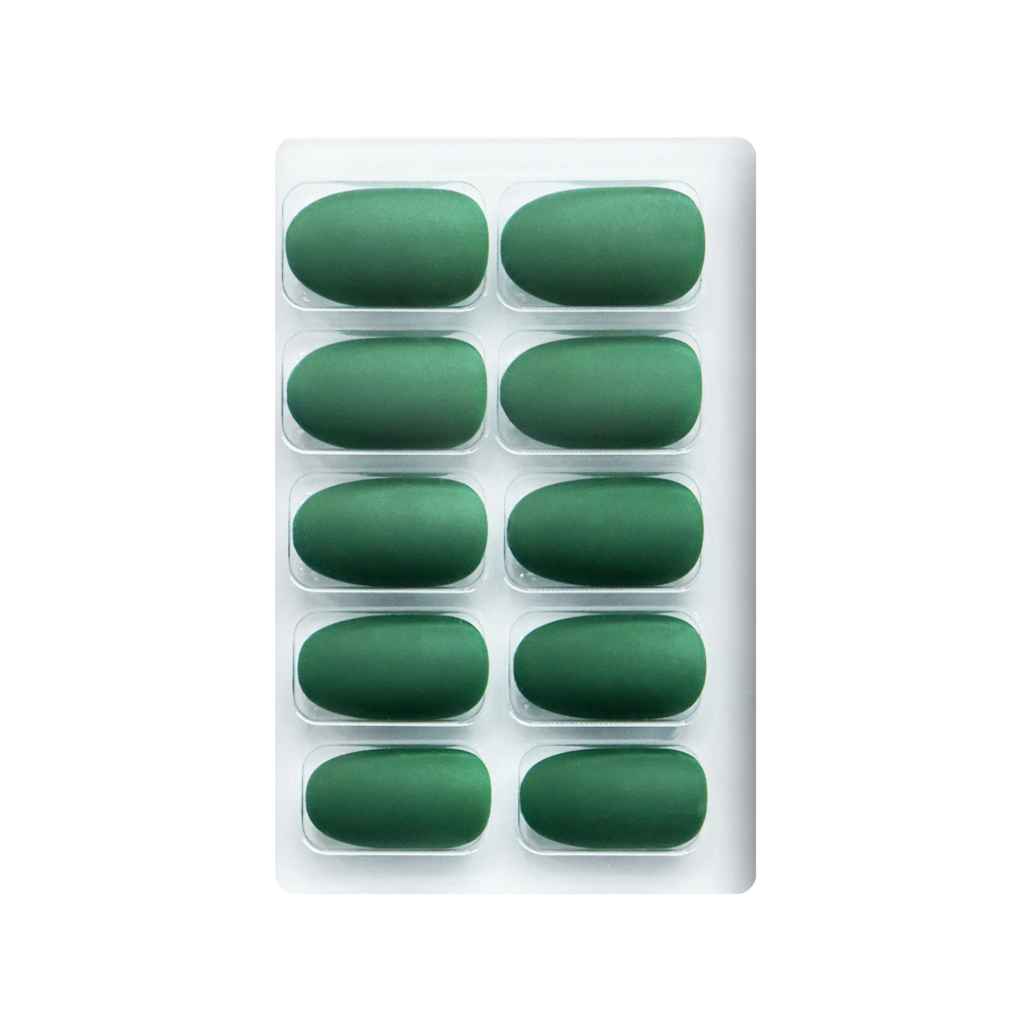 Matte Solid Color Nails Oval(SPN657-SPN666)