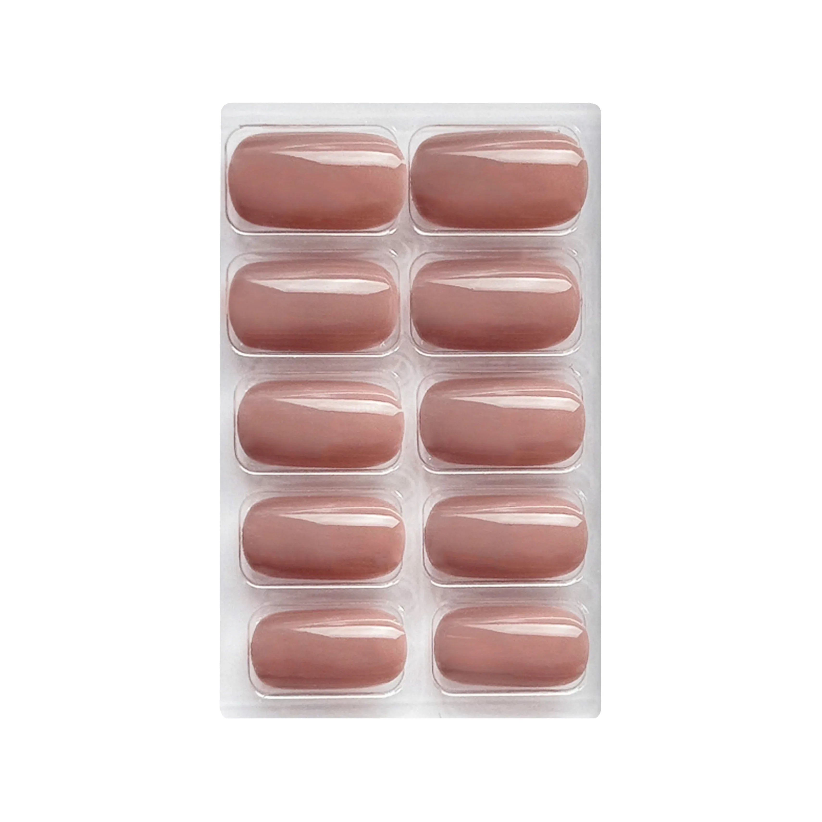 Glossy Solid Color Nails Square(SPN553-SPN604)