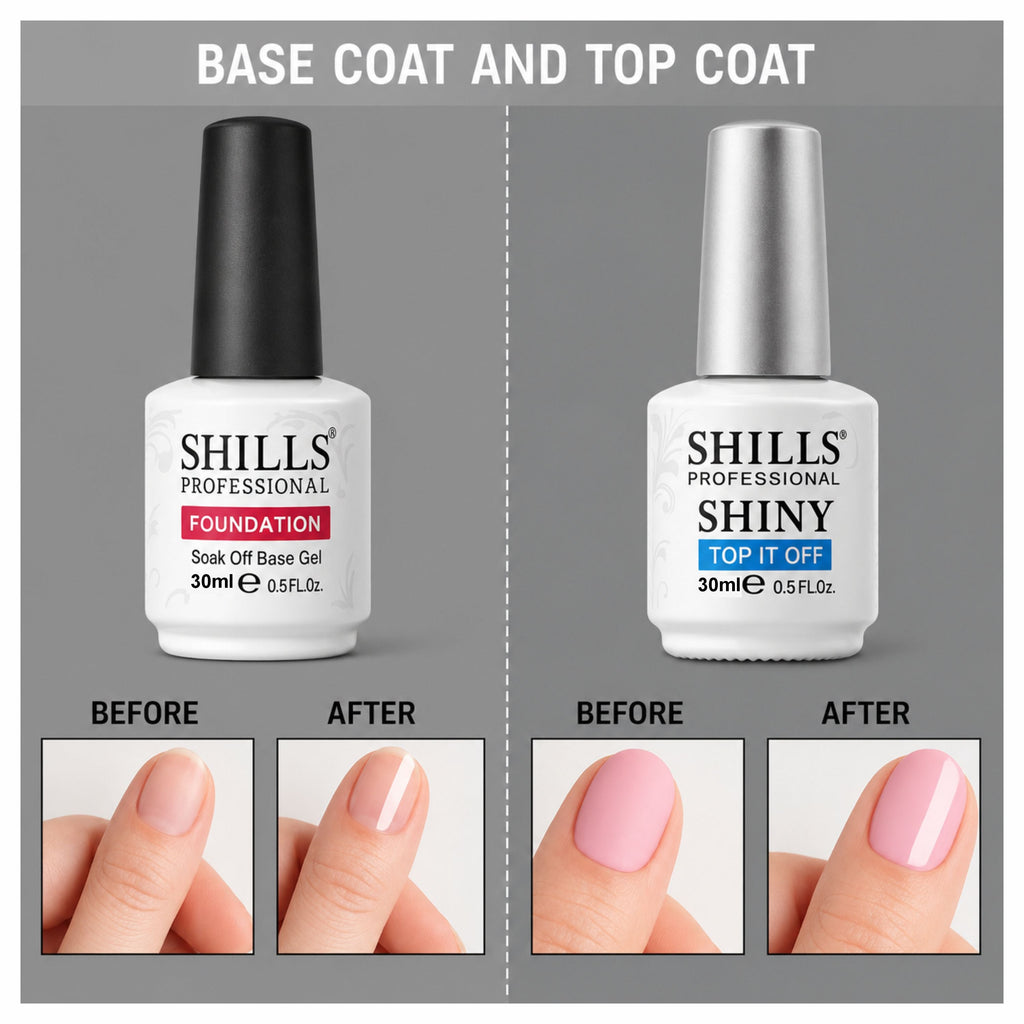 Nail Base Coat and Top Shine Coat Combo 30ML