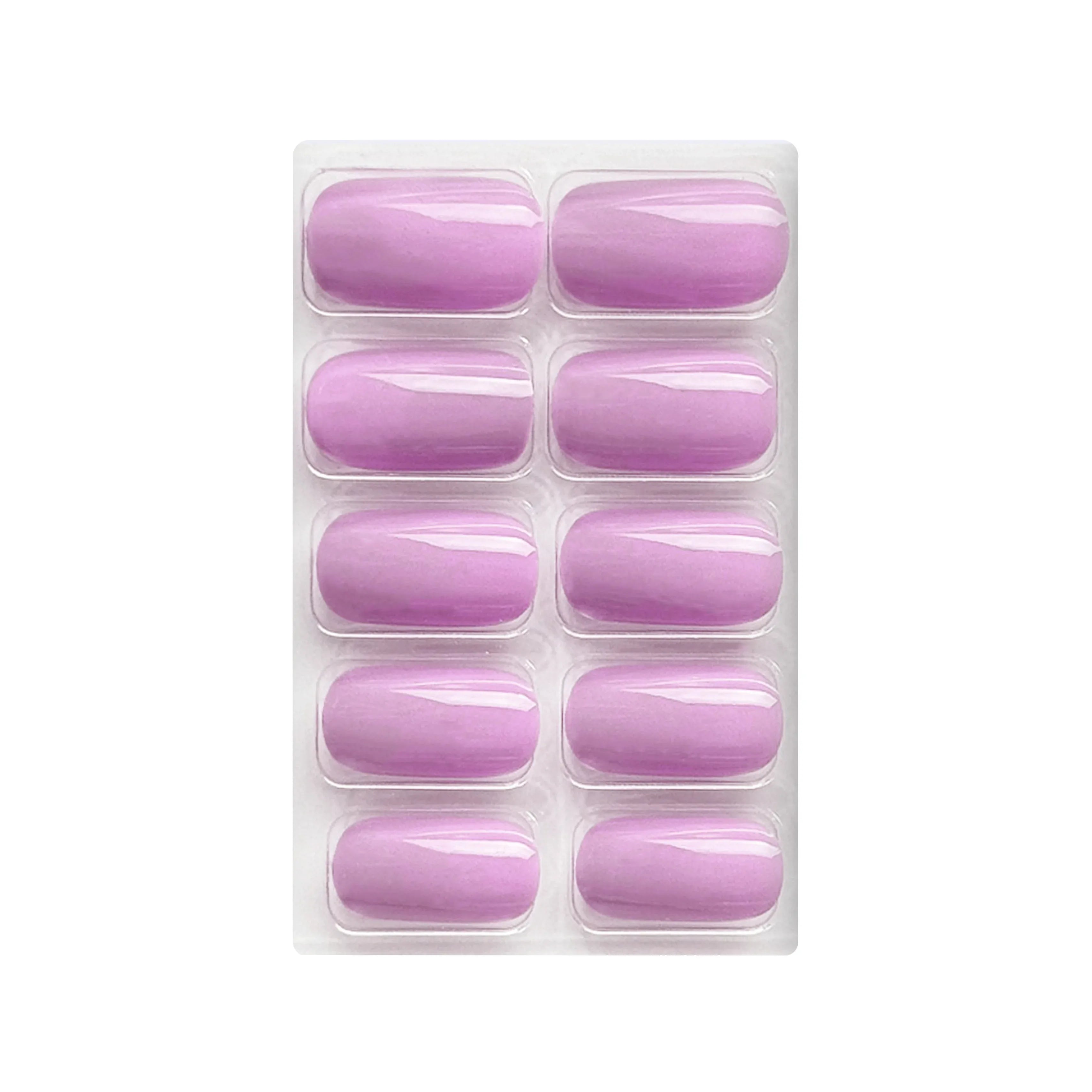 Glossy Solid Color Nails Square(SPN579-SPN604)