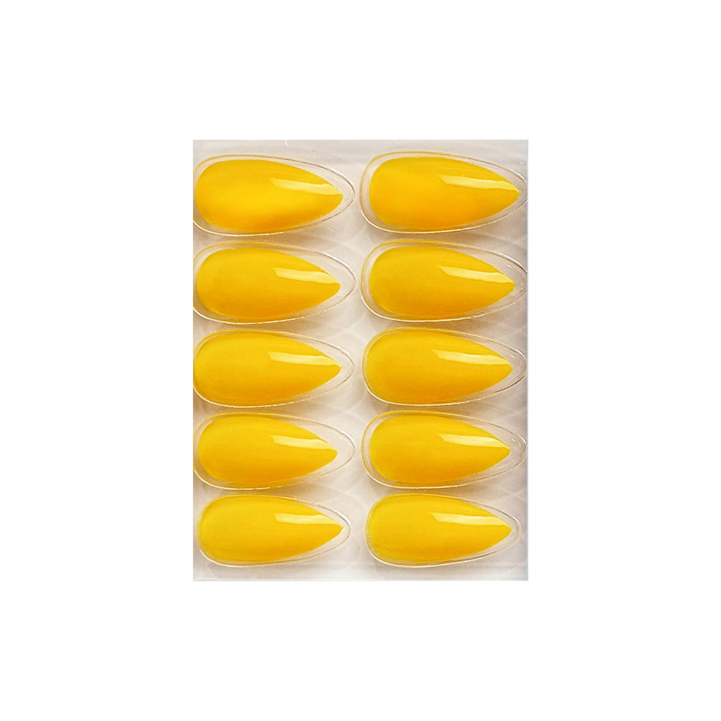 Glossy Solid Color Nails Sharp Almond(SPN631-SPN656)