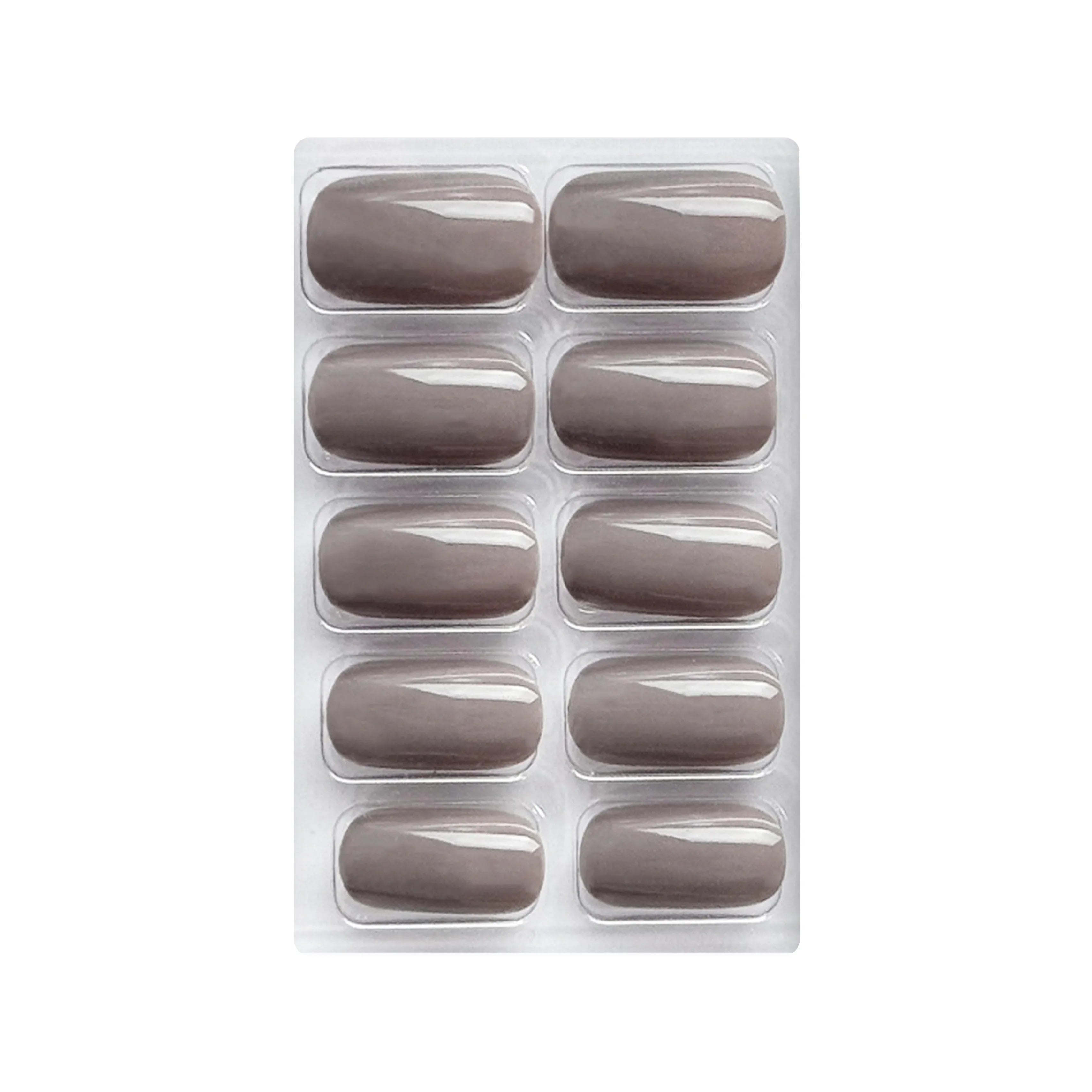 Glossy Solid Color Nails Square(SPN553-SPN604)