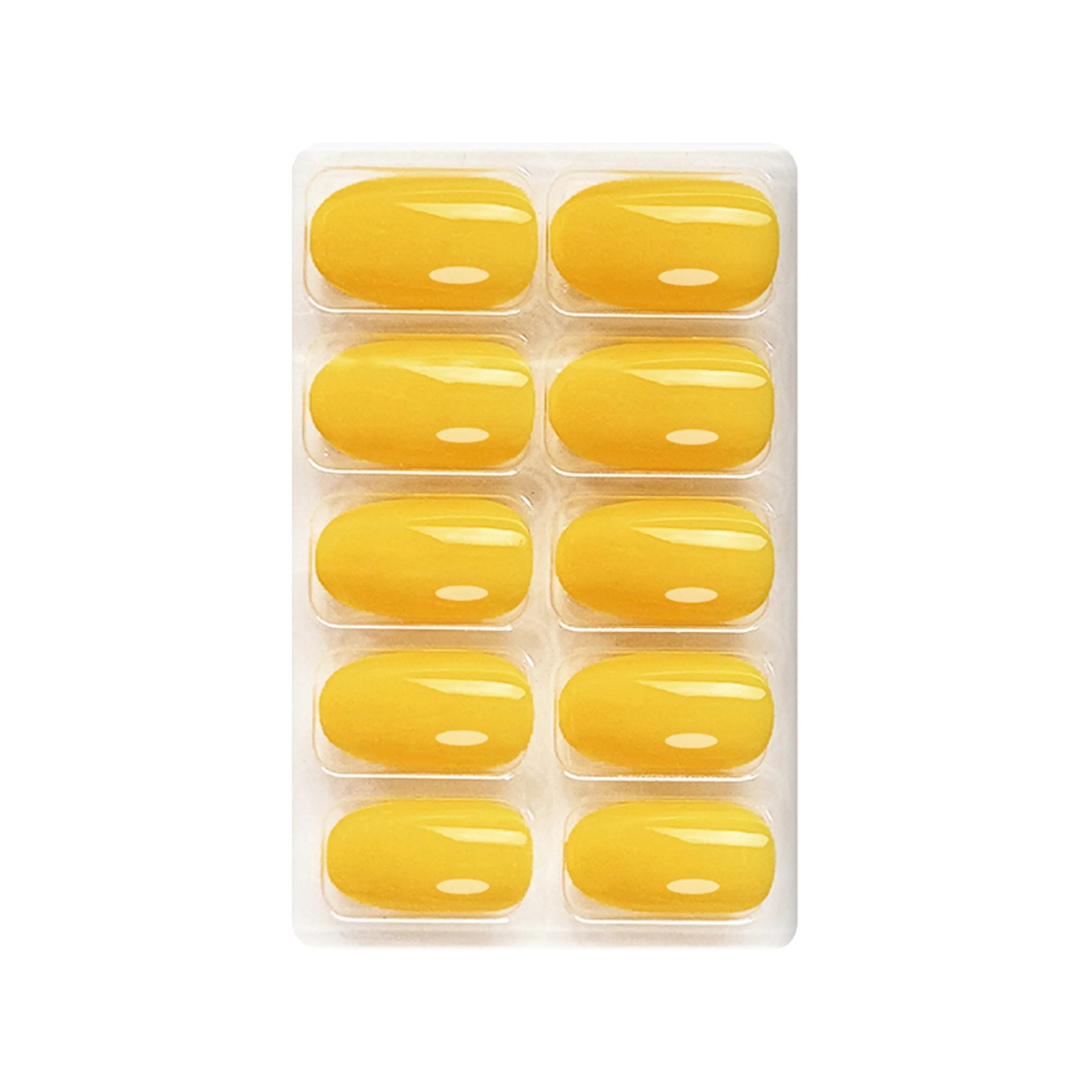 Glossy Solid Color Nails Oval(SPN527-SPN552)