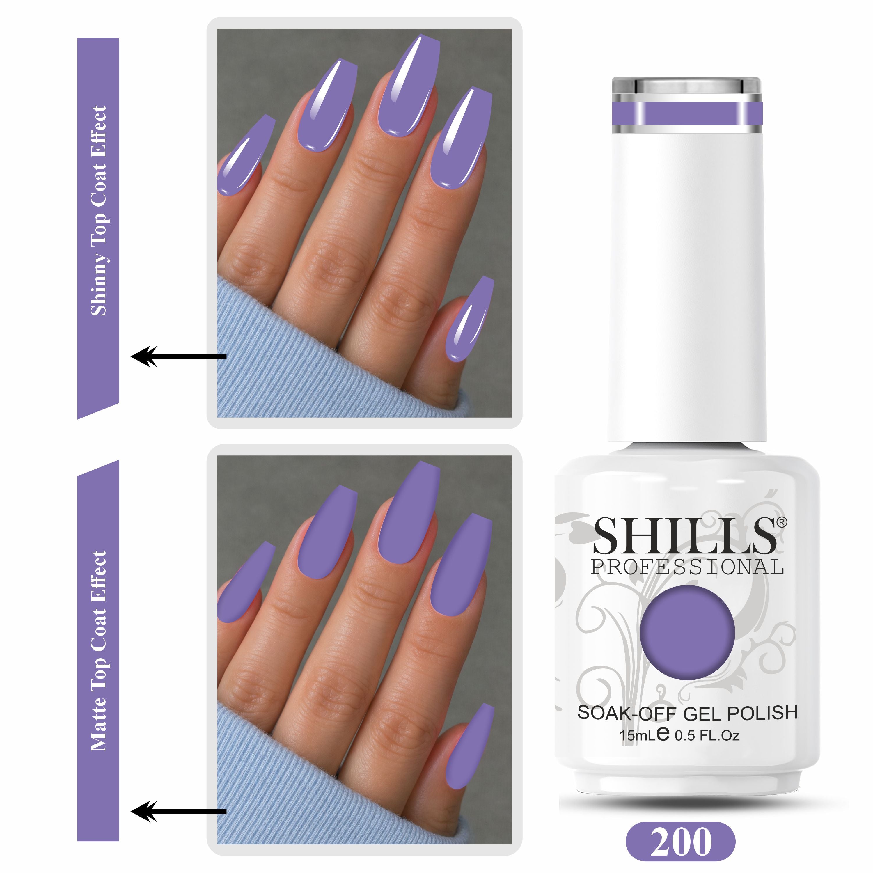 SHILLS PROFESSIONAL UV/LED Nail Polish 15ml