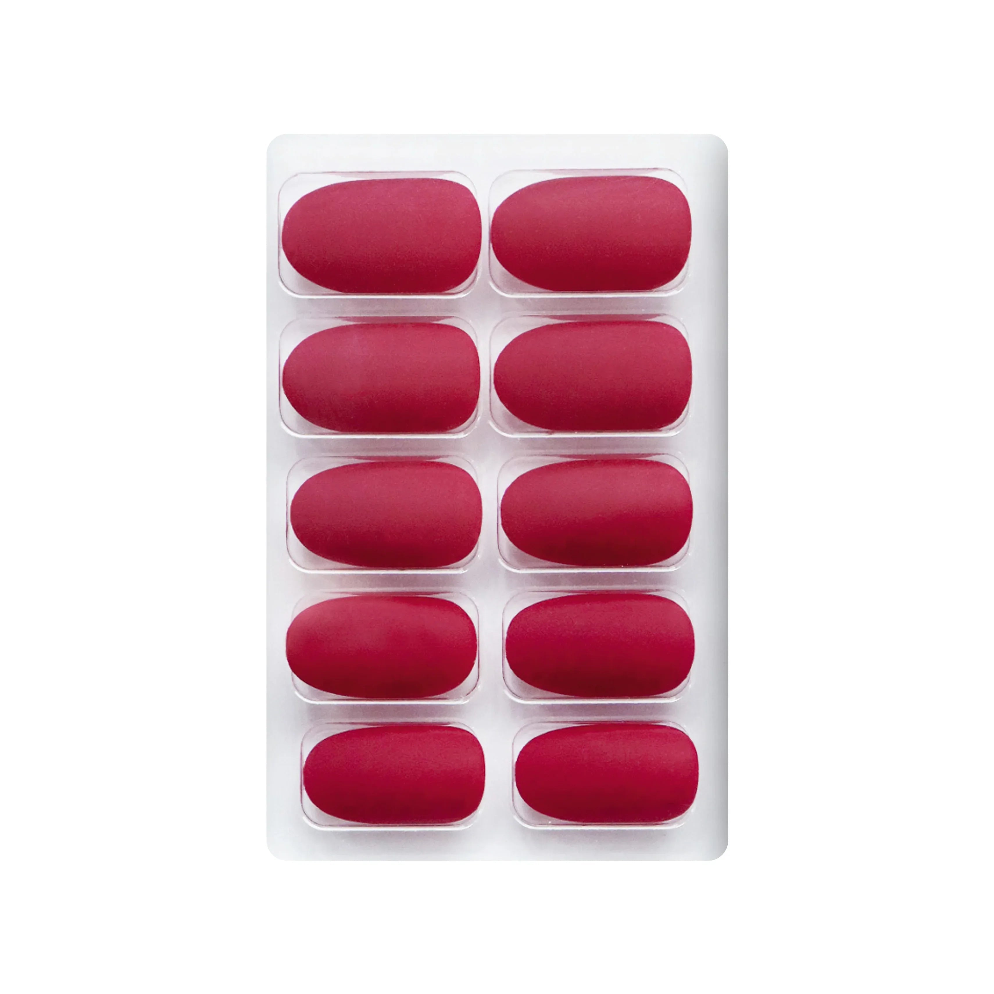 Matte Solid Color Nails Oval(SPN657-SPN666)