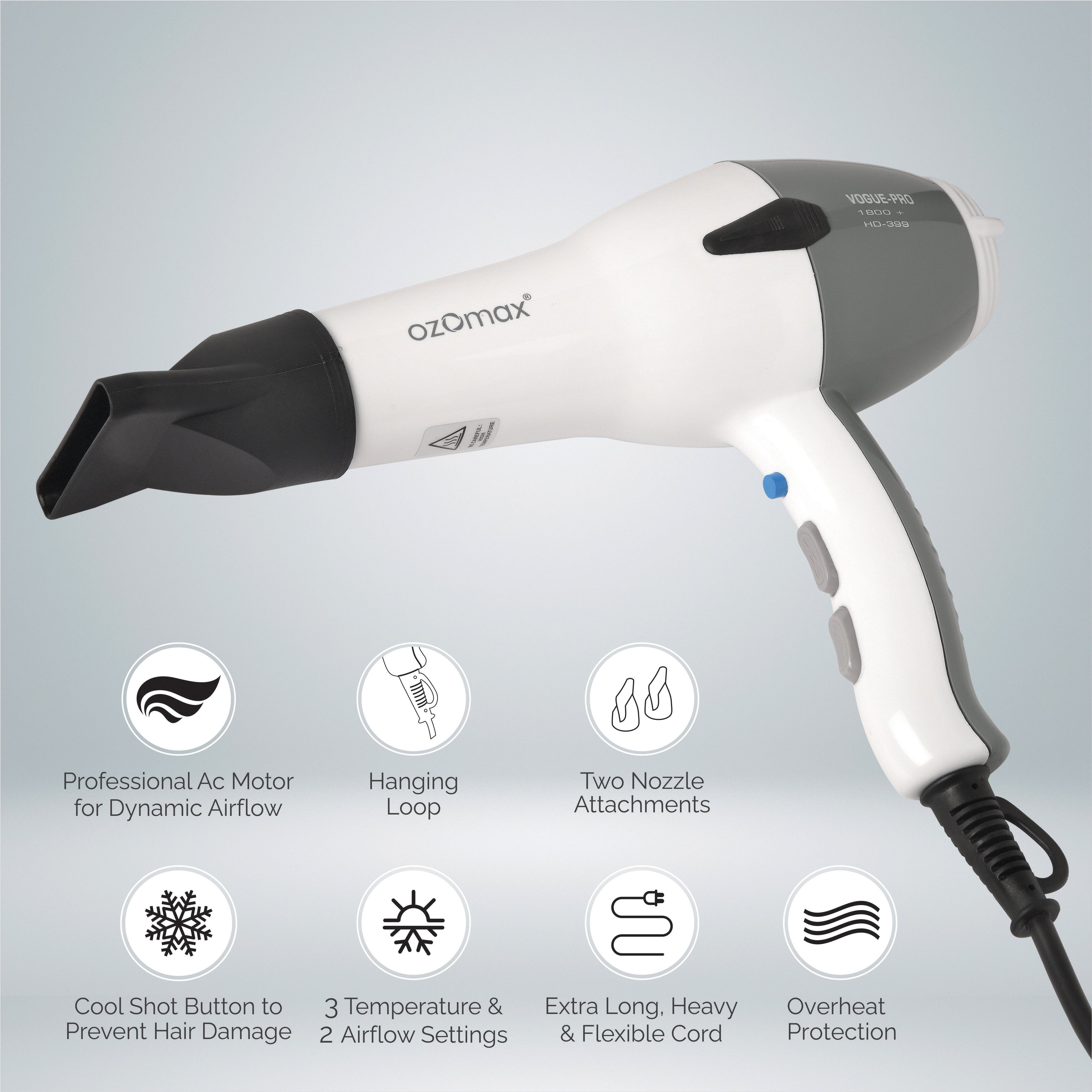 Vogue Pro Salon Hair Dryer 1800+