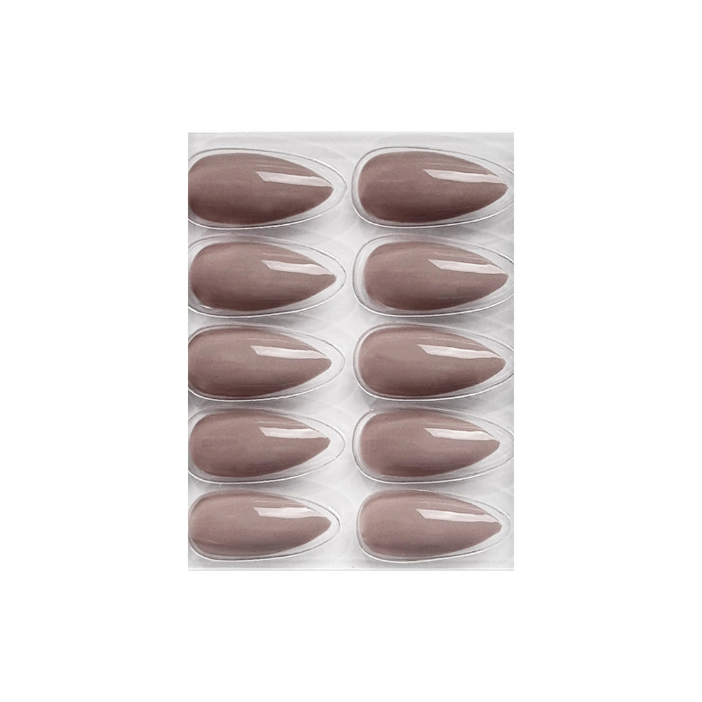 Glossy Solid Color Nails Sharp Almond(SPN631-SPN656)