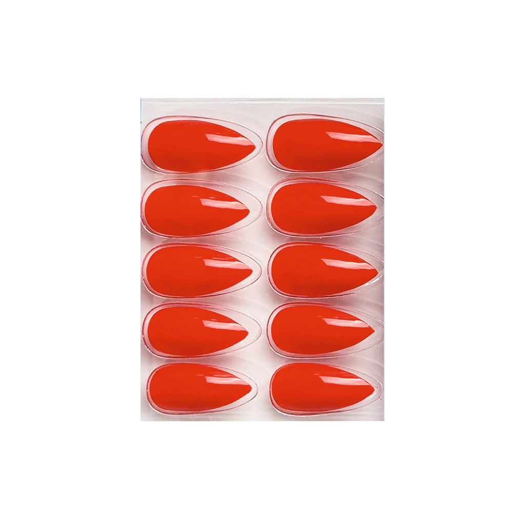 Glossy Solid Color Nails Sharp Almond(SPN631-SPN656)