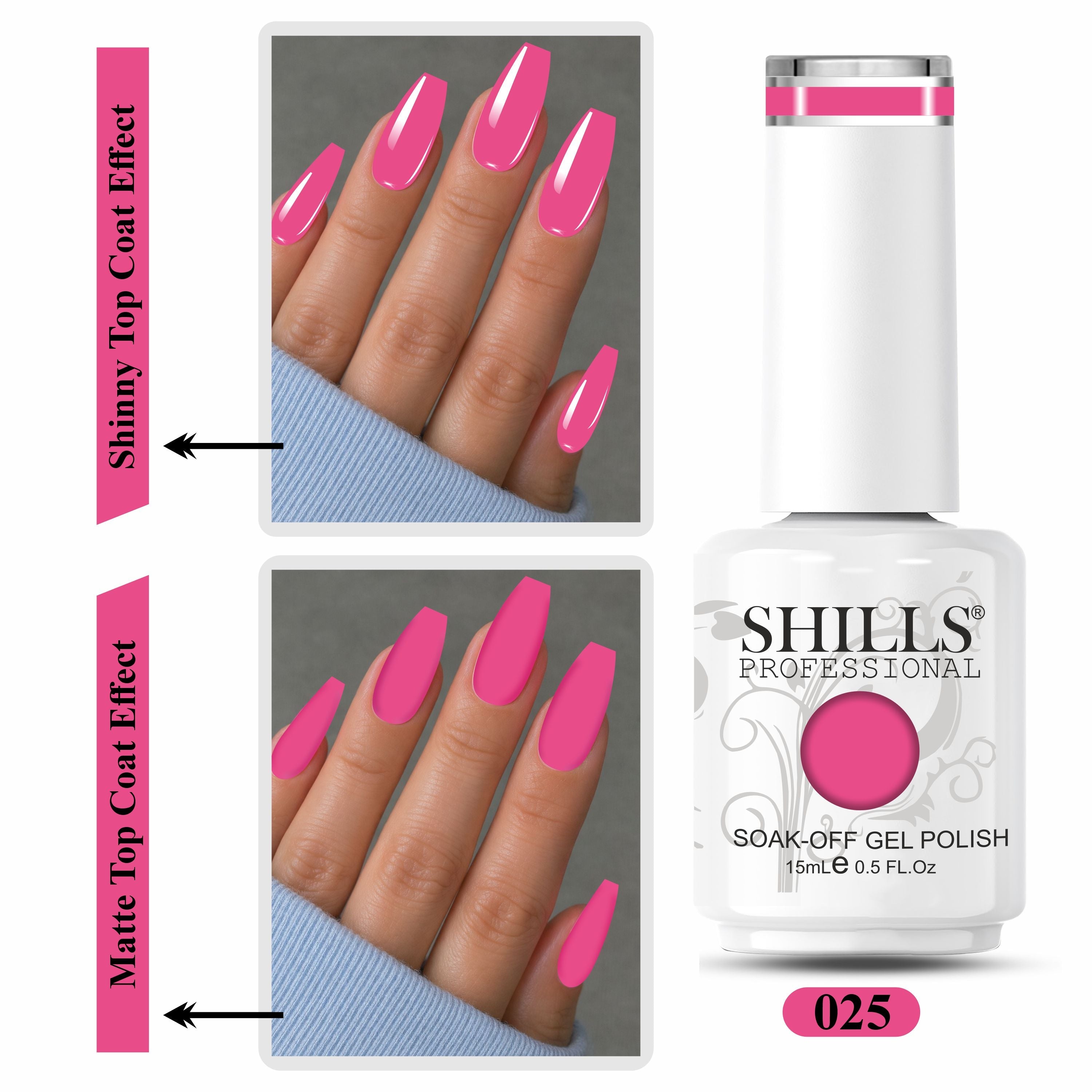 SHILLS PROFESSIONAL UV/LED Gel Nail Polish 15ml