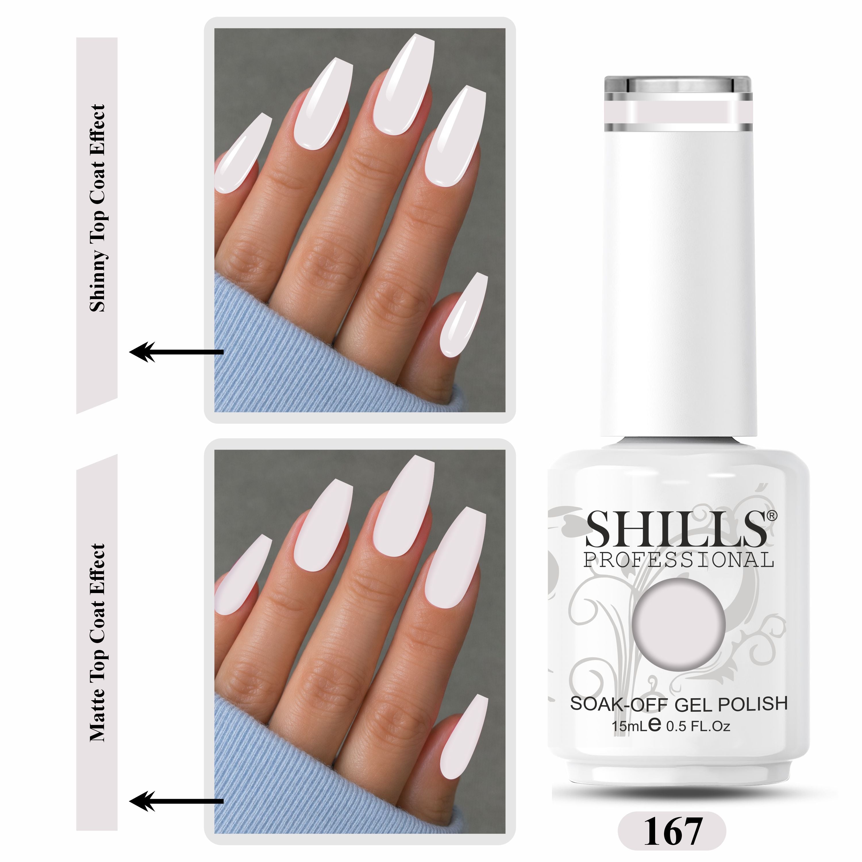 SHILLS PROFESSIONAL UV/LED Nail Polish 15ml