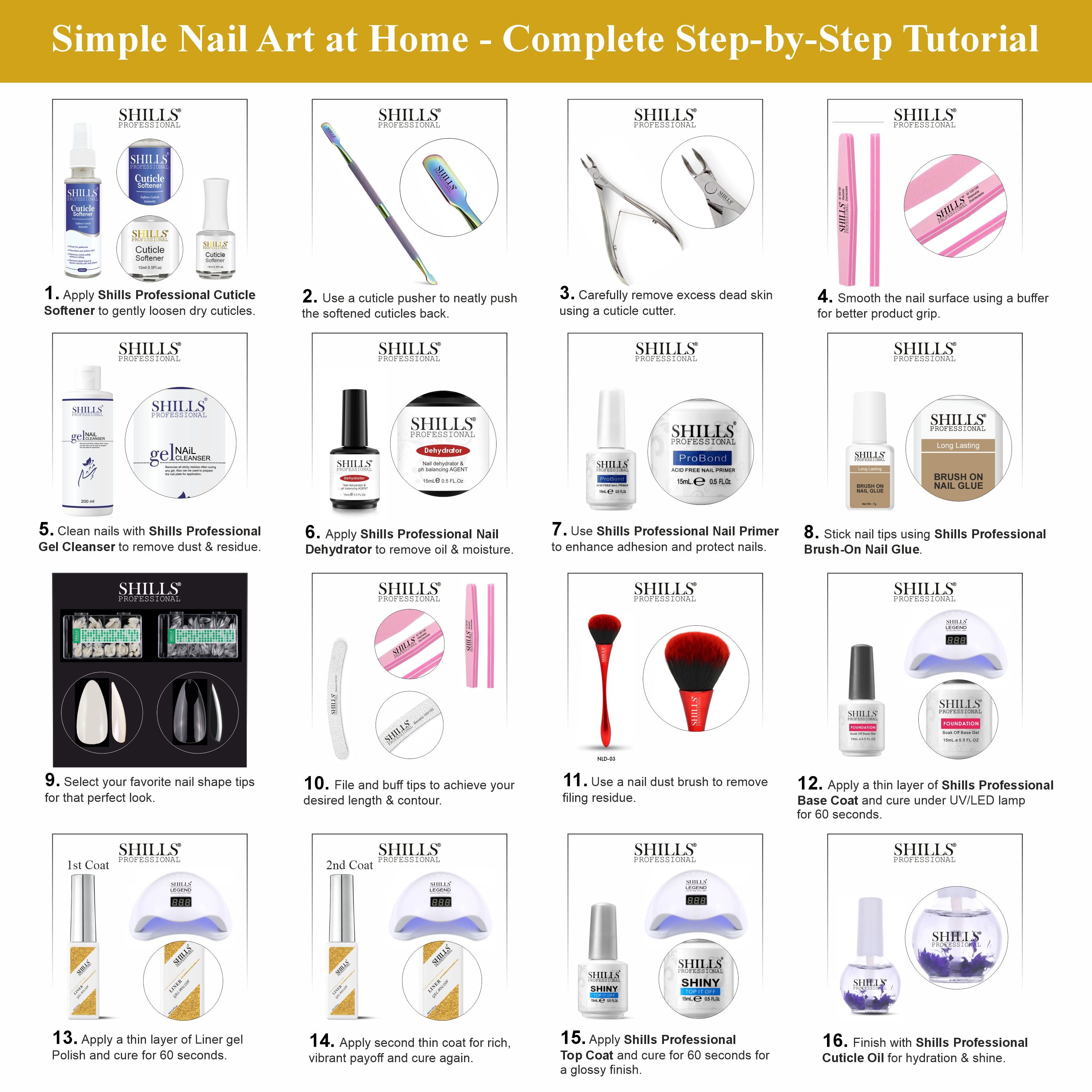 SHILLS PROFESSIONAL UV/LED Liner Gel Polish 15ml