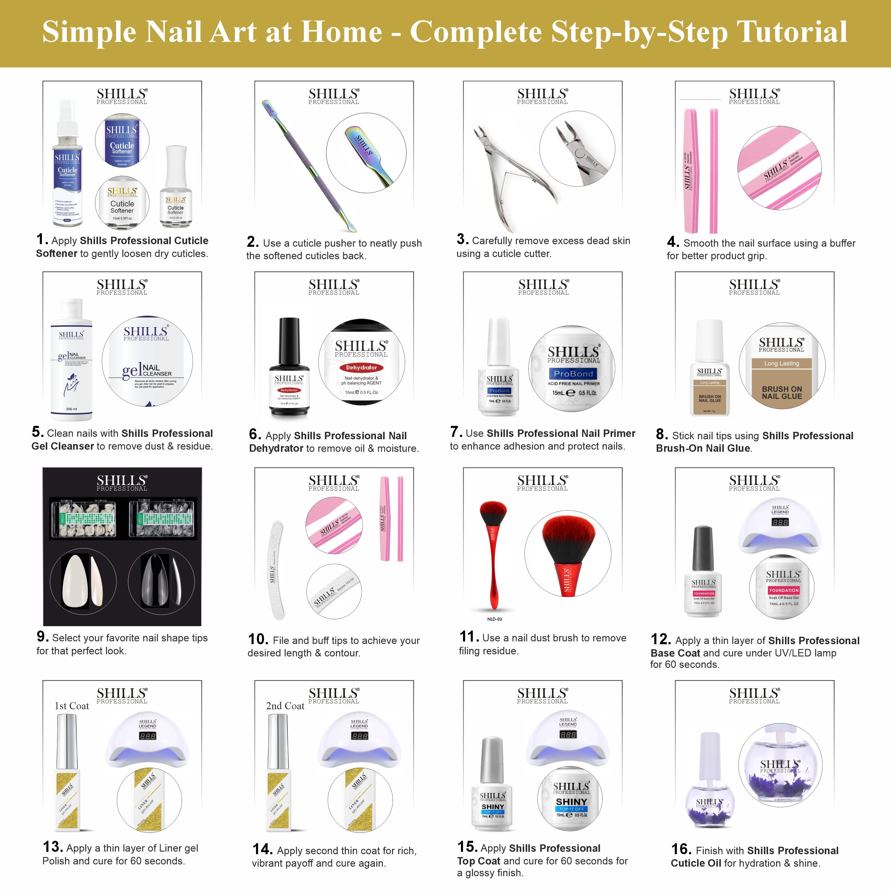 SHILLS PROFESSIONAL UV/LED Liner Gel Polish 15ml