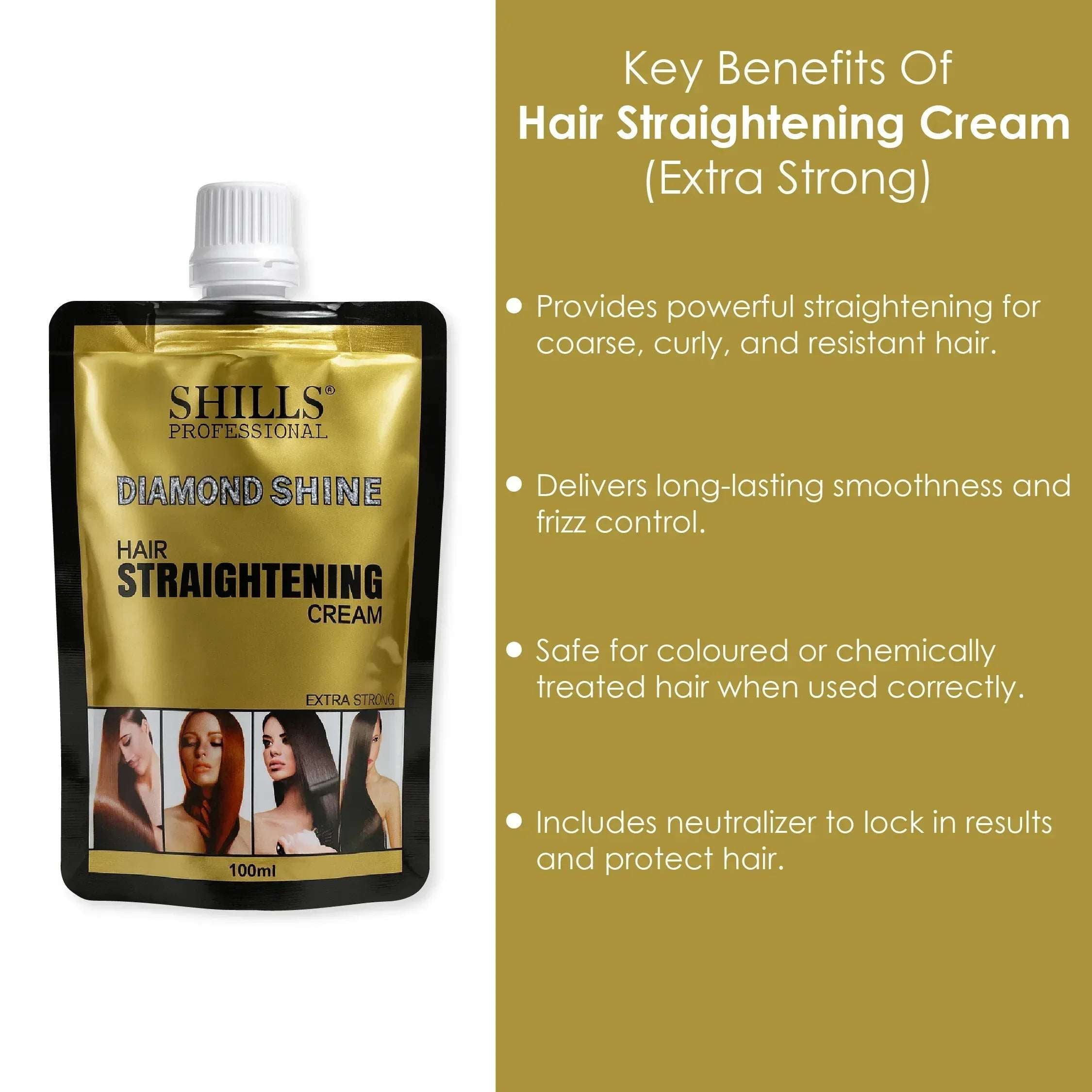 Diamond Shine Hair Straightening Cream 100ml ( Extra Strong )