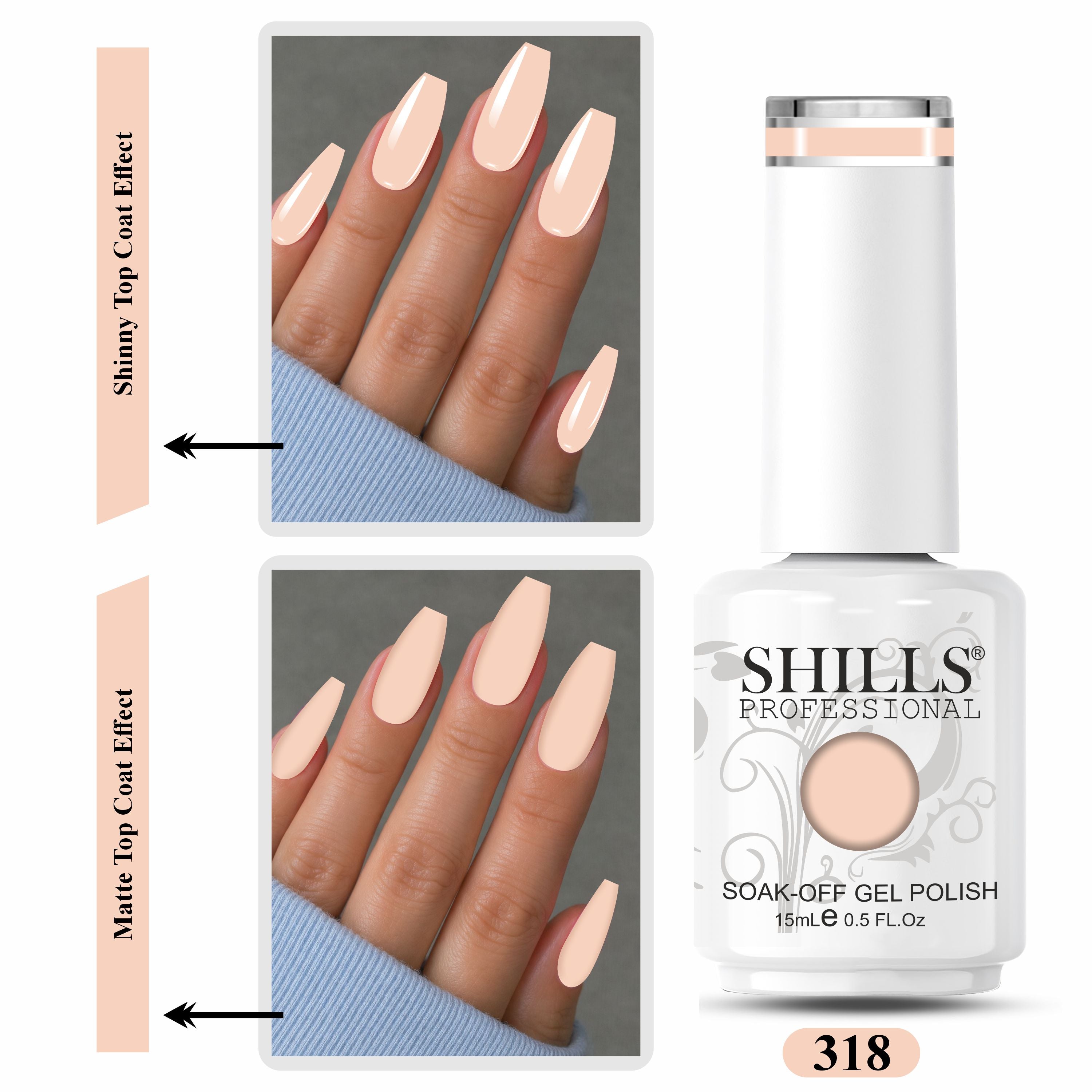 SHILLS PROFESSIONAL UV/LED Pastel Gel Polish 15ml