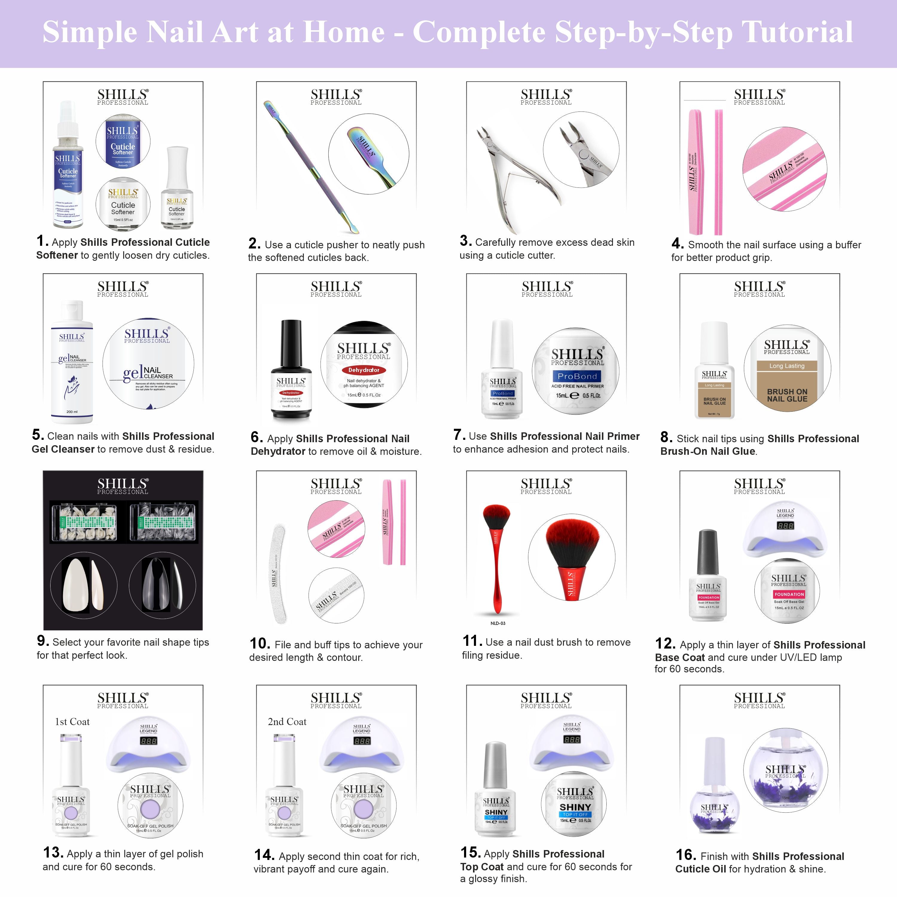 SHILLS PROFESSIONAL UV/LED Pastel Gel Polish 15ml