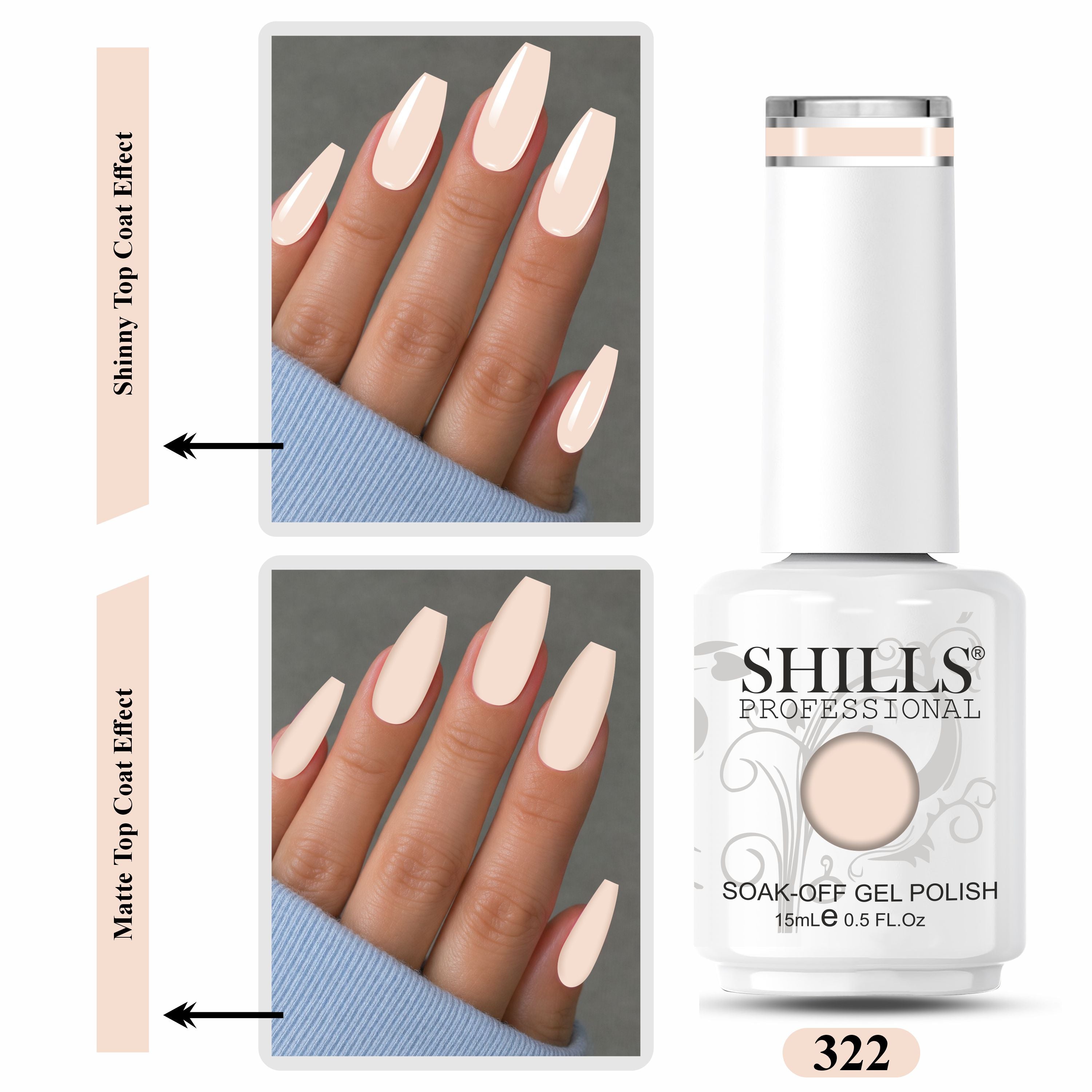 SHILLS PROFESSIONAL UV/LED Pastel Gel Polish 15ml