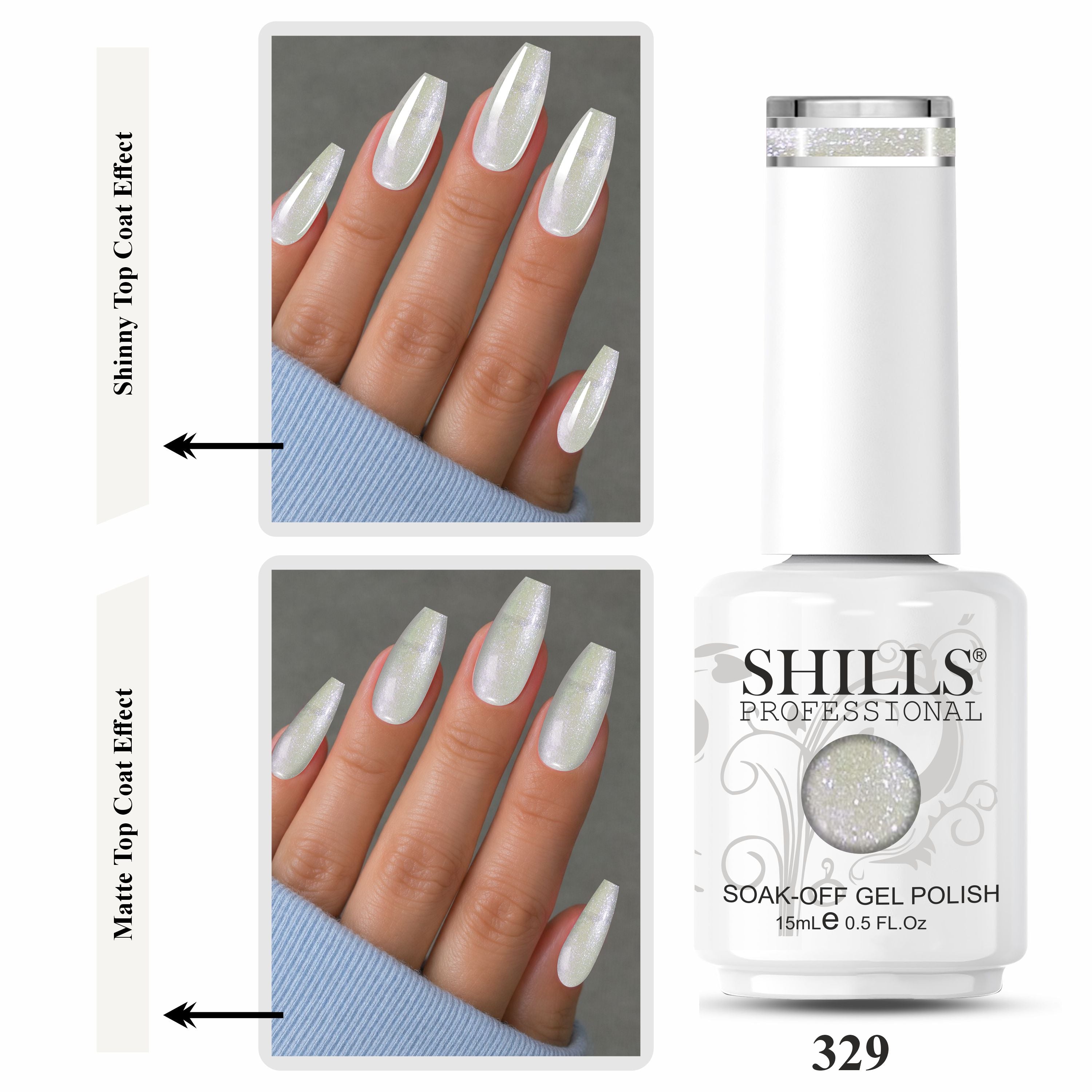 SHILLS PROFESSIONAL UV/LED Glitter Gel Polish 15ml