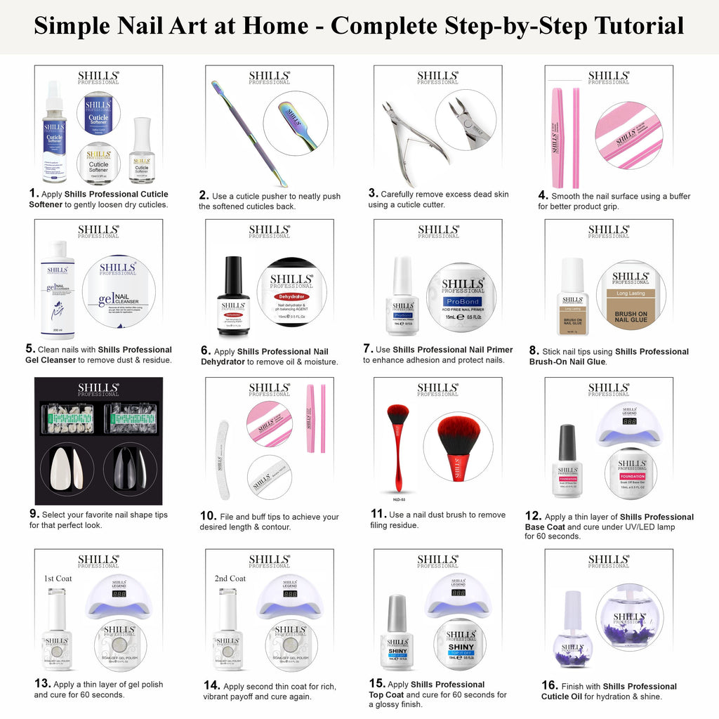 SHILLS PROFESSIONAL UV/LED Glitter Gel Polish 15ml