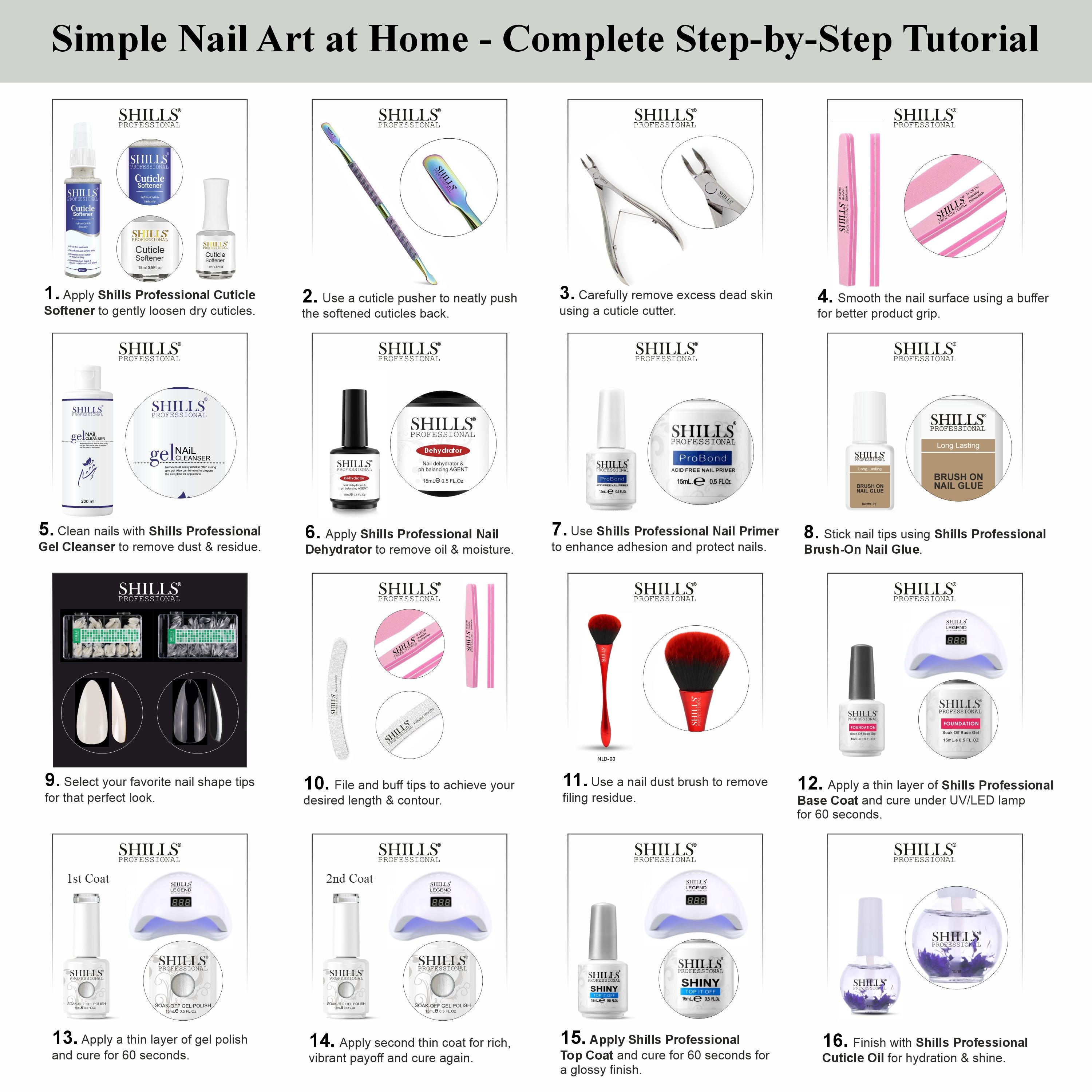 SHILLS PROFESSIONAL UV/LED Glitter Gel Polish 15ml