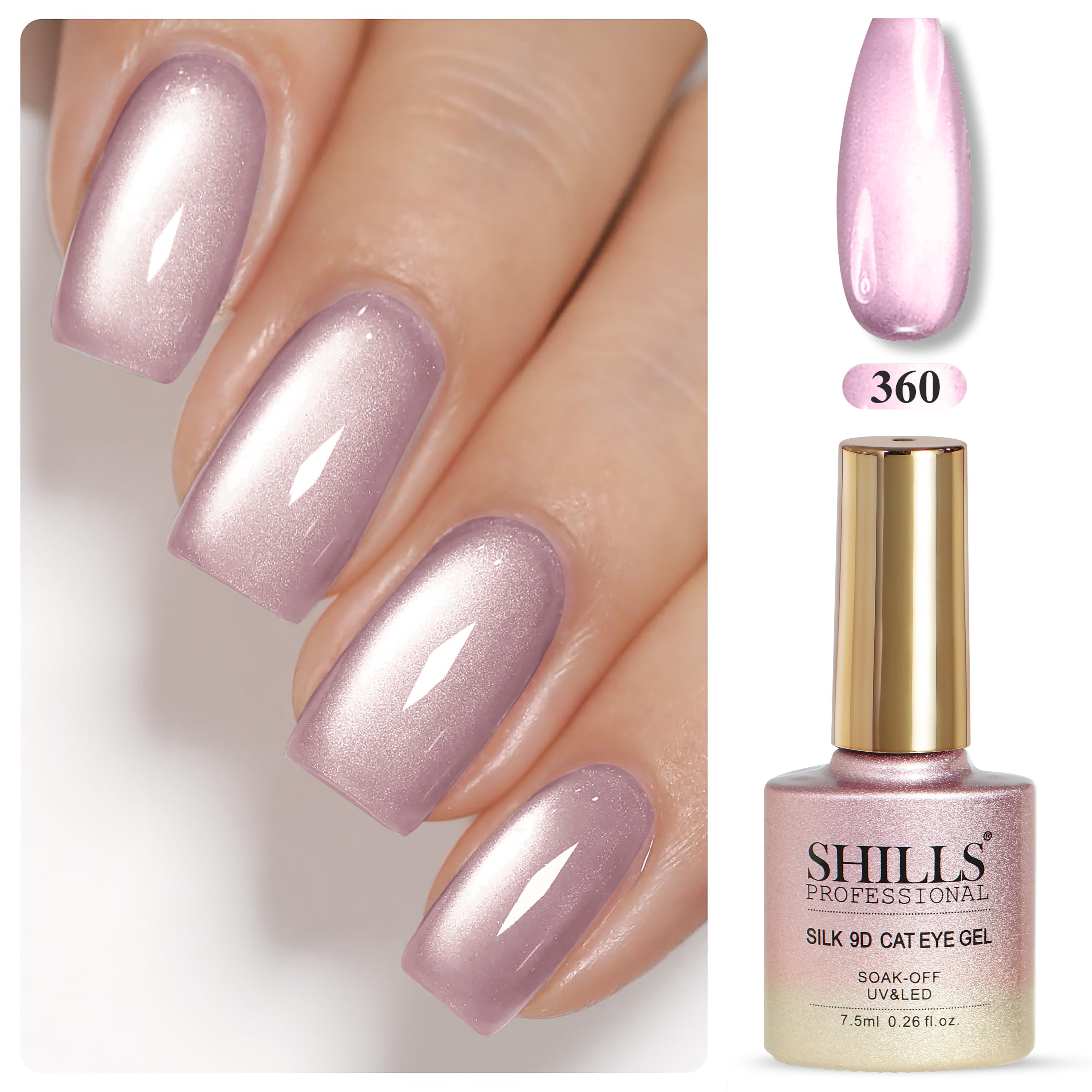 UV LED 9D Silk Cat Eye Soak Off Gel Polish