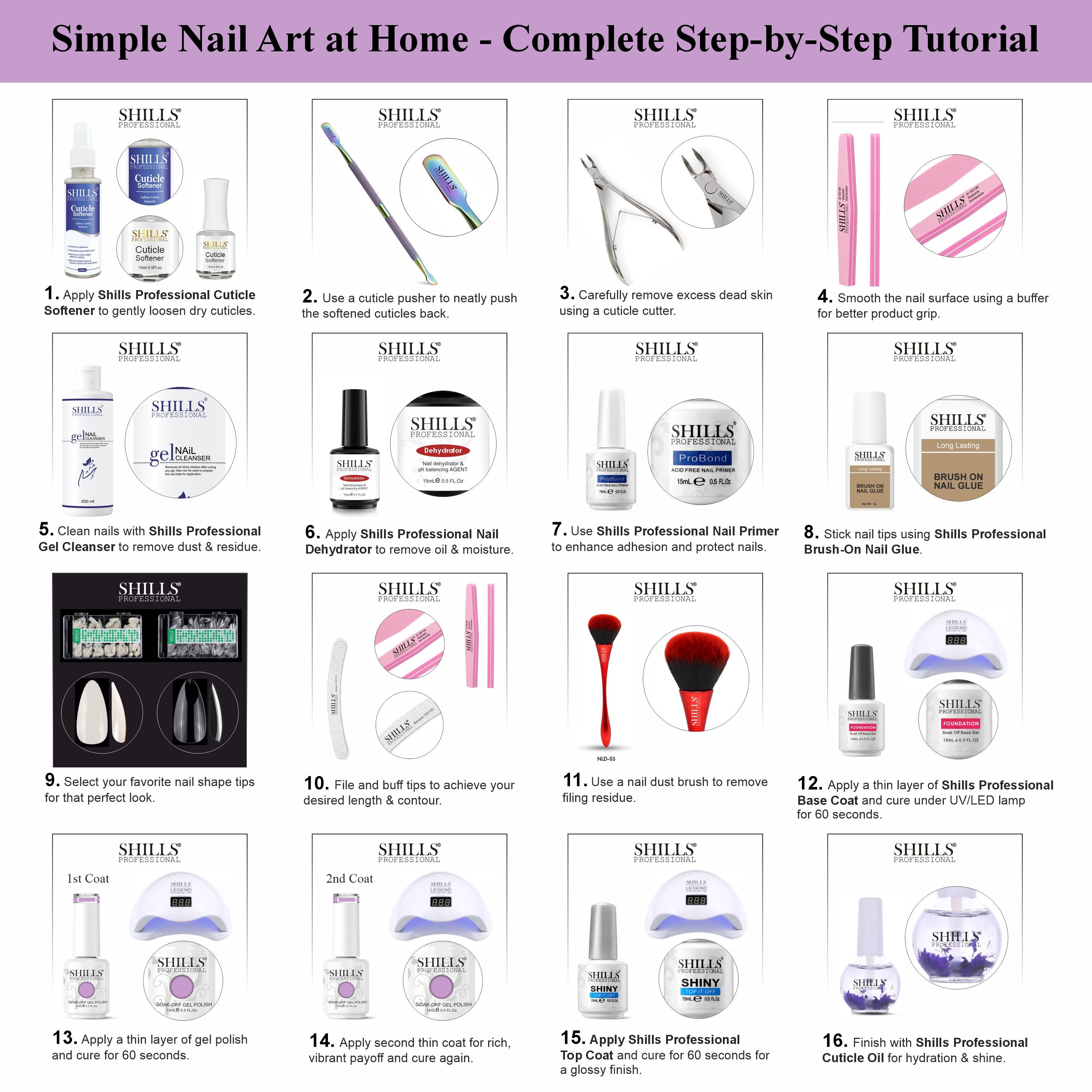 SHILLS PROFESSIONAL UV/LED Gel Nail Polish 15ml