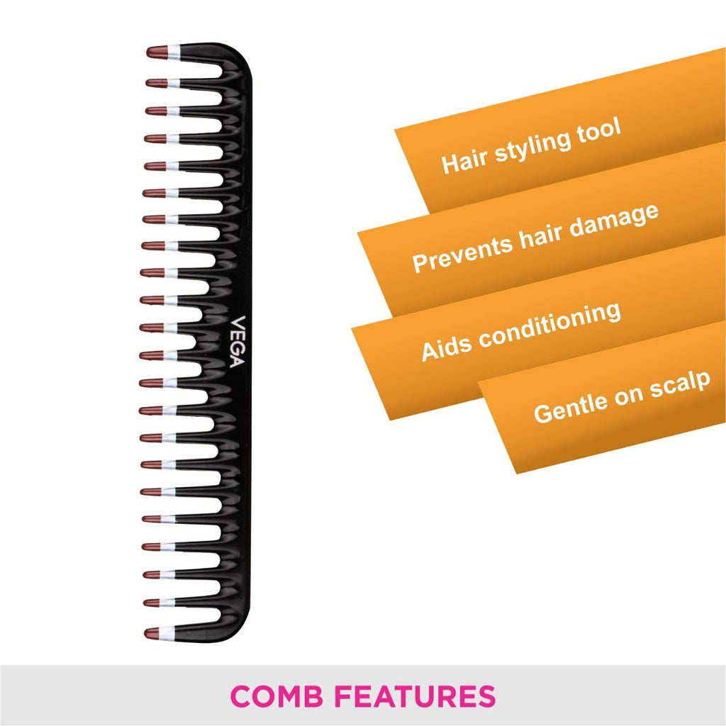 De-Tangling Comb - 1266 - Black