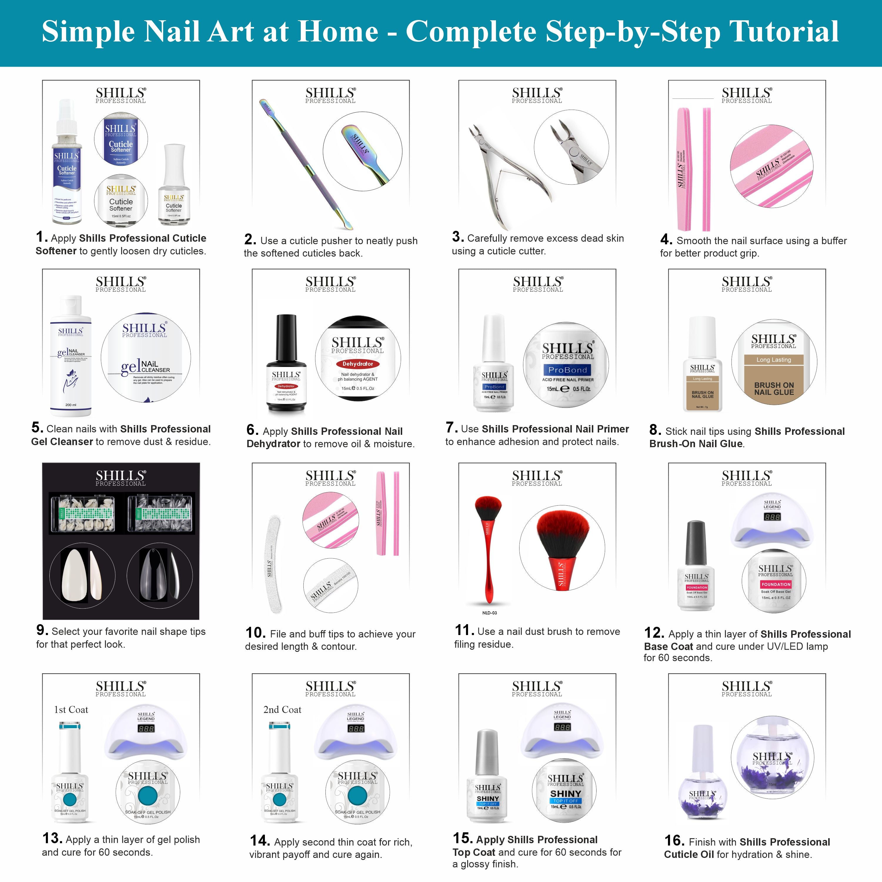 SHILLS PROFESSIONAL UV/LED Gel Nail Polish 15ml