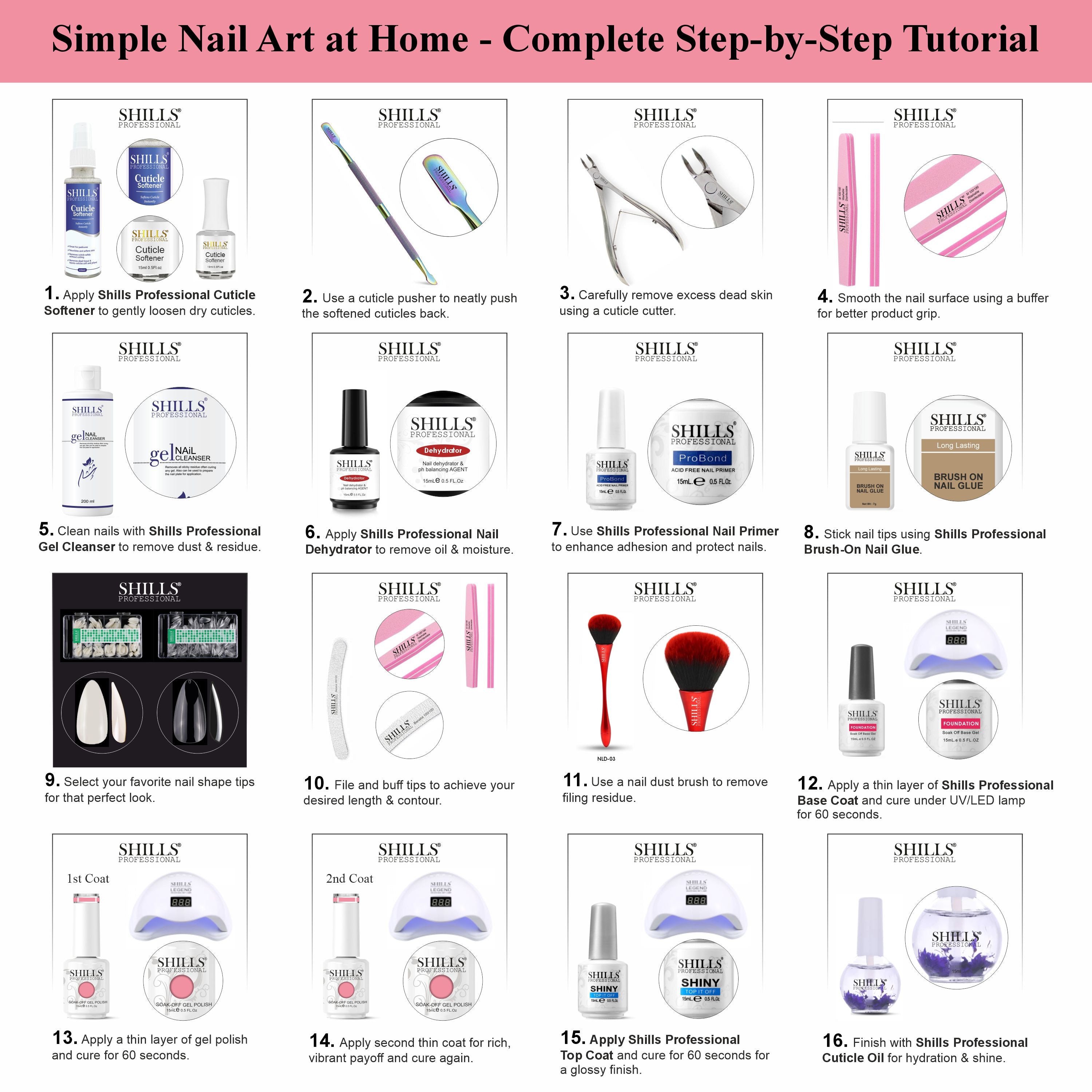 SHILLS PROFESSIONAL UV/LED Gel Nail Polish 15ml