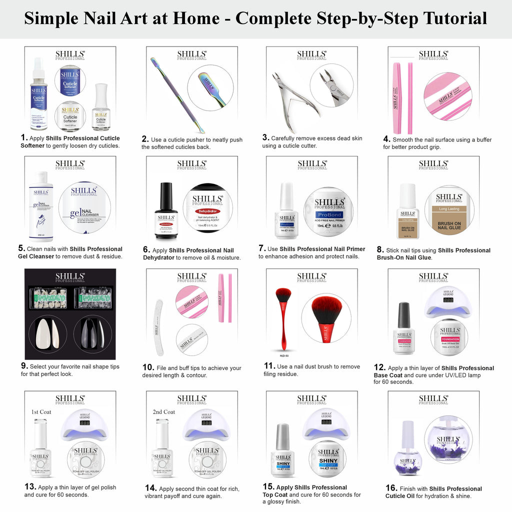 SHILLS PROFESSIONAL UV/LED Gel Nail Polish 15ml