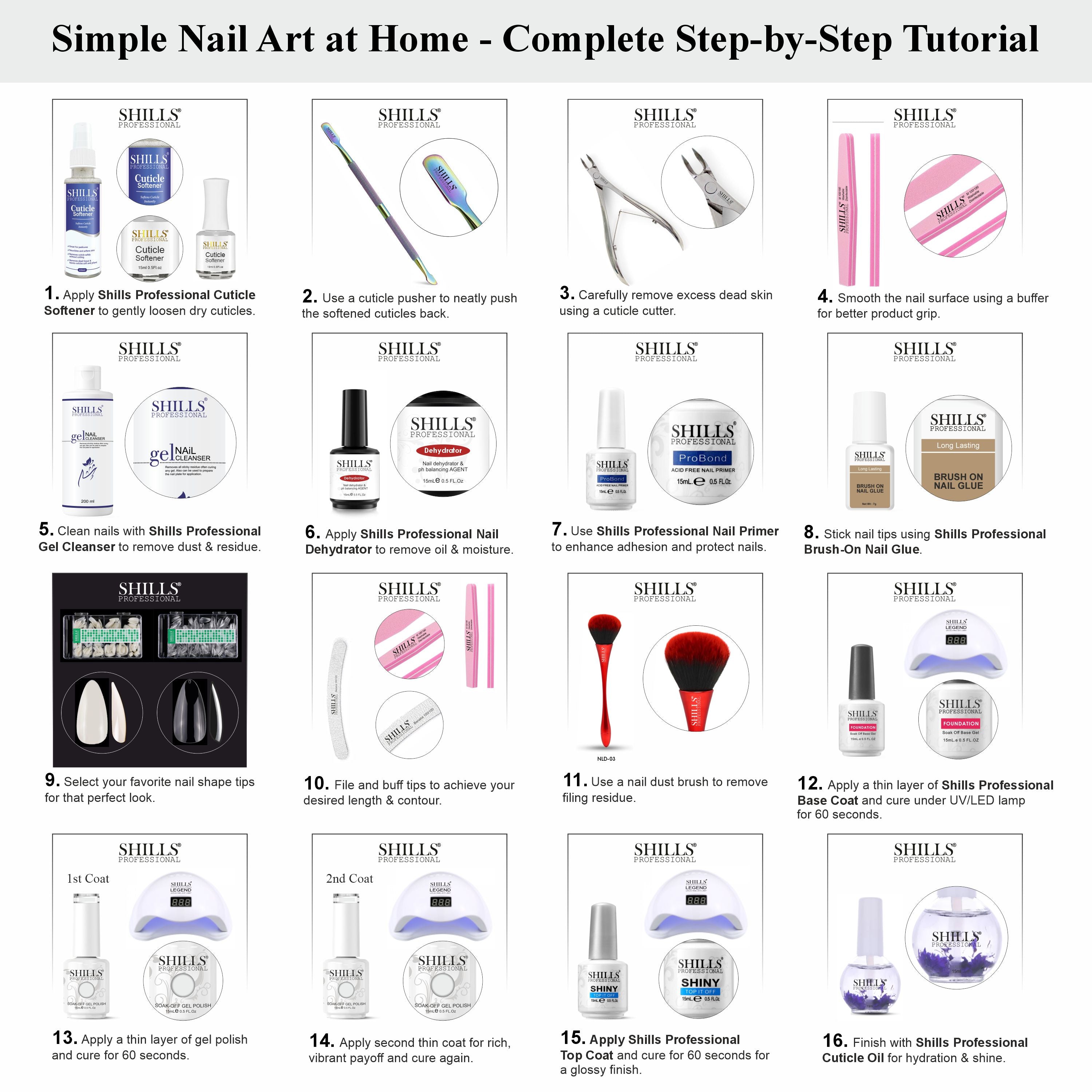 SHILLS PROFESSIONAL UV/LED Gel Nail Polish 15ml