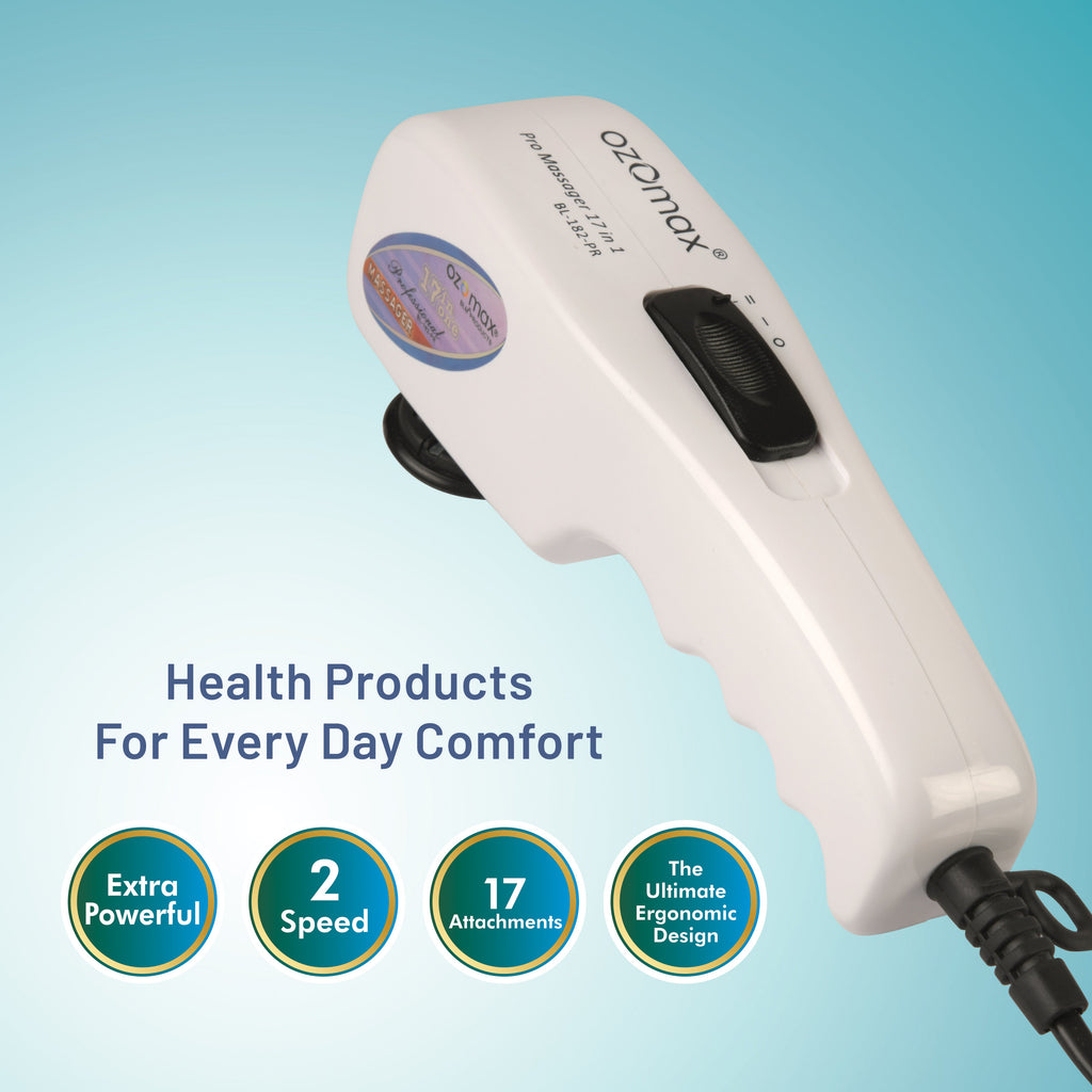 PRO MASSAGE APPARATUS with 17 Attachments
