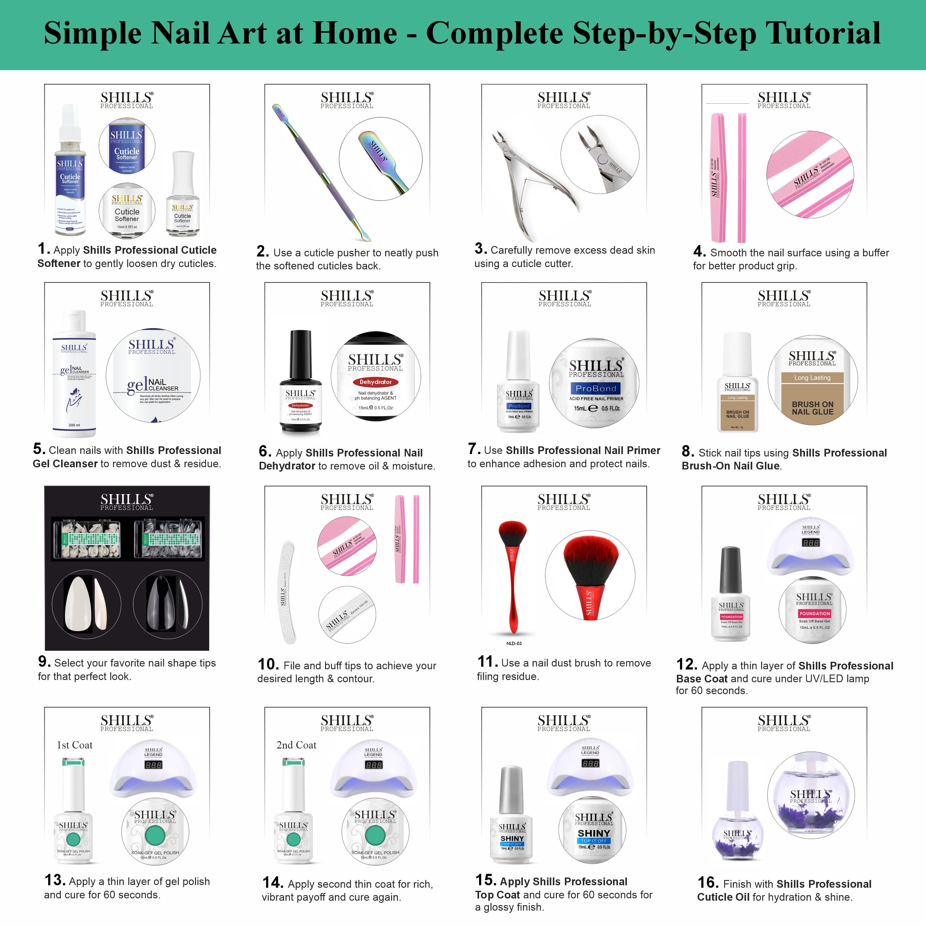 SHILLS PROFESSIONAL UV/LED Gel Nail Polish 15ml
