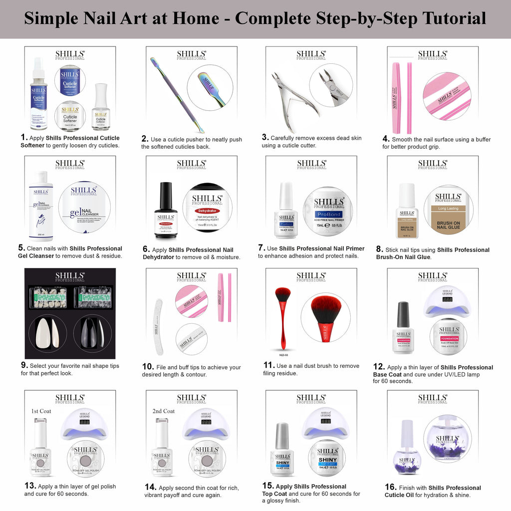 SHILLS PROFESSIONAL UV/LED Gel Nail Polish 15ml