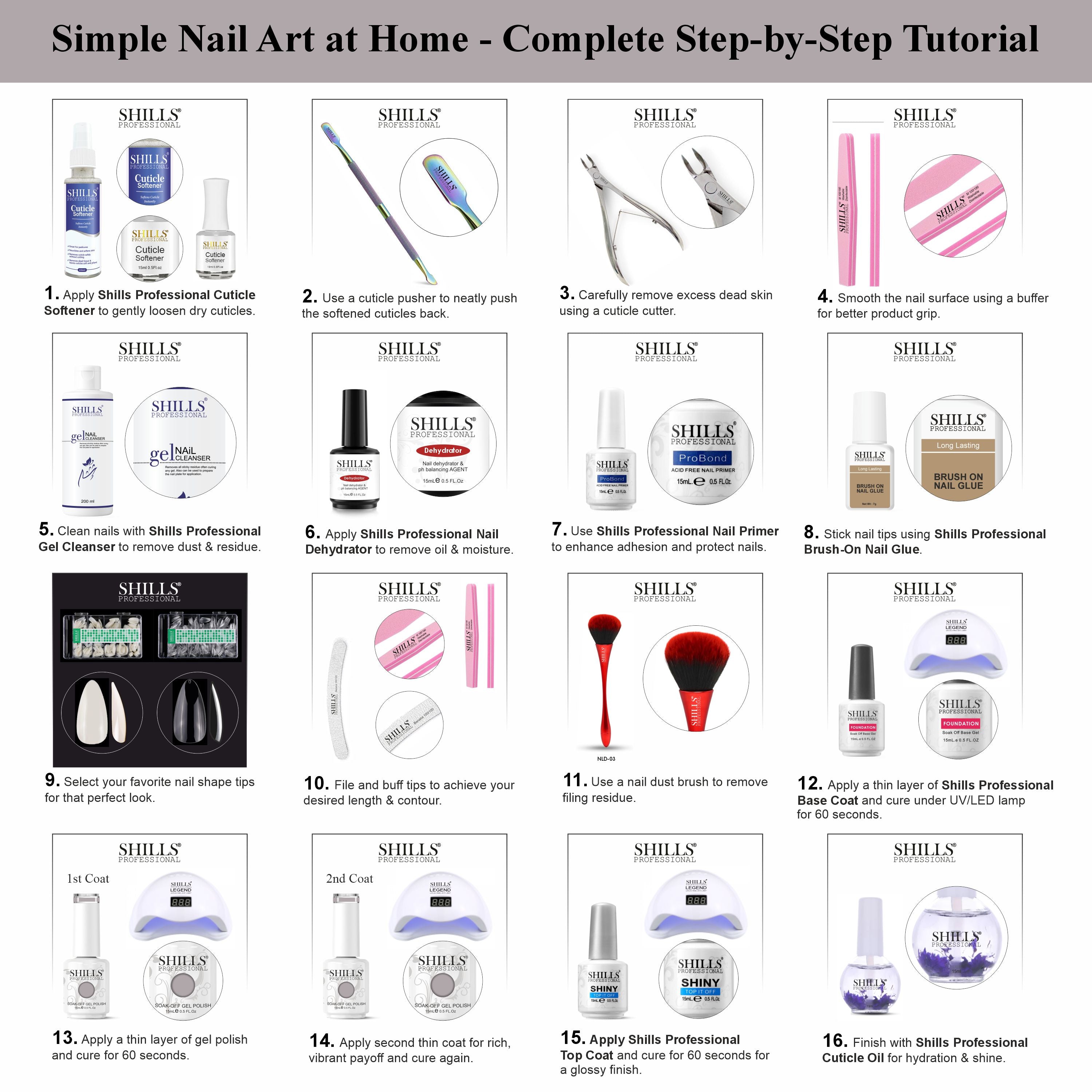 SHILLS PROFESSIONAL UV/LED Gel Nail Polish 15ml