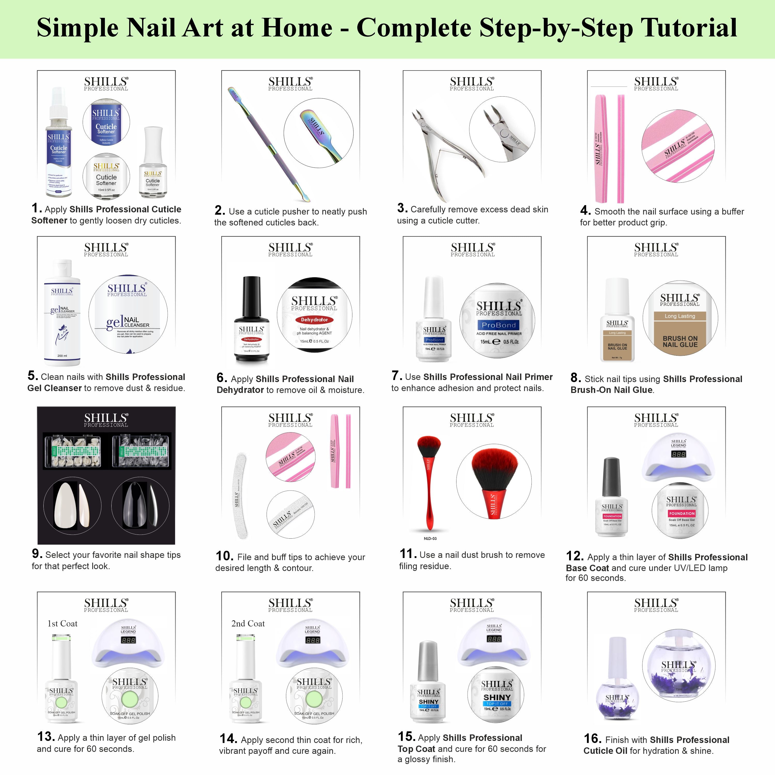 SHILLS PROFESSIONAL UV/LED Nail Polish 15ml