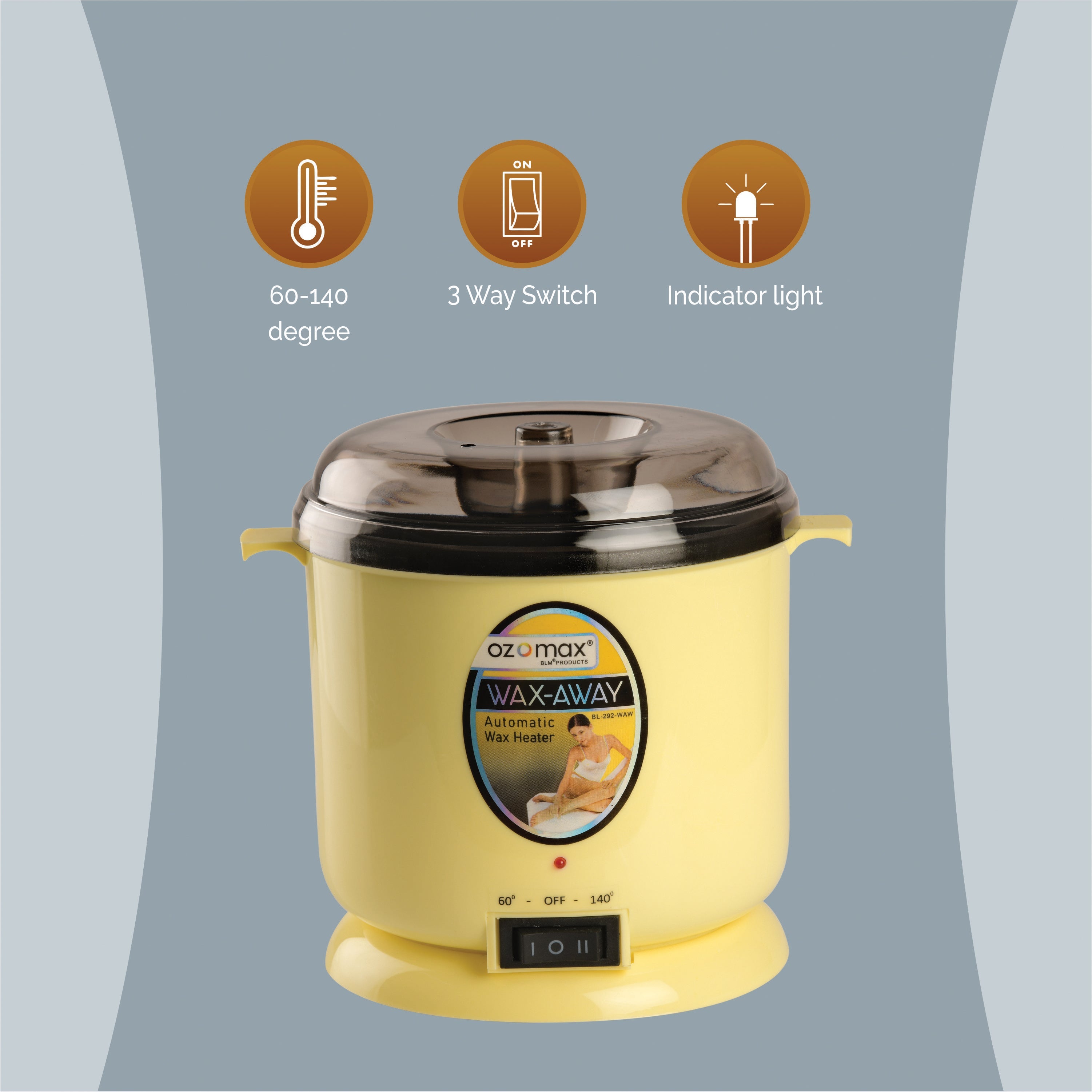WAX AWAY AUTOMATIC WAX HEATER Dual Temperature System