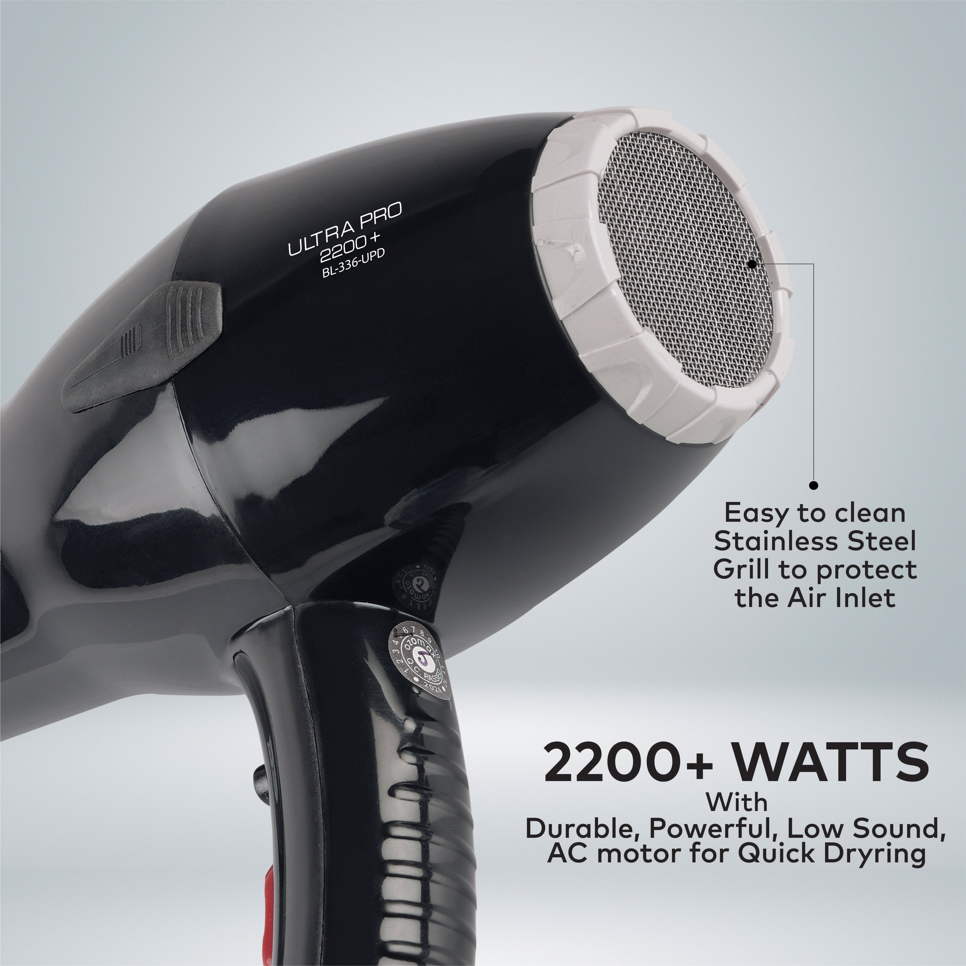 ULTRA PRO HAIR DRYER 2200+ Watt with Diffuser