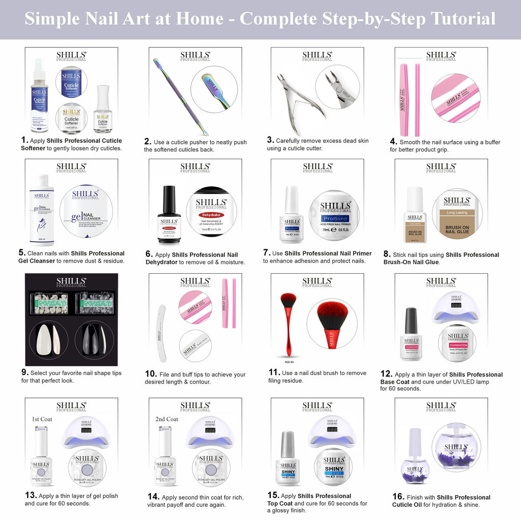 SHILLS PROFESSIONAL UV/LED Nail Polish 15ml
