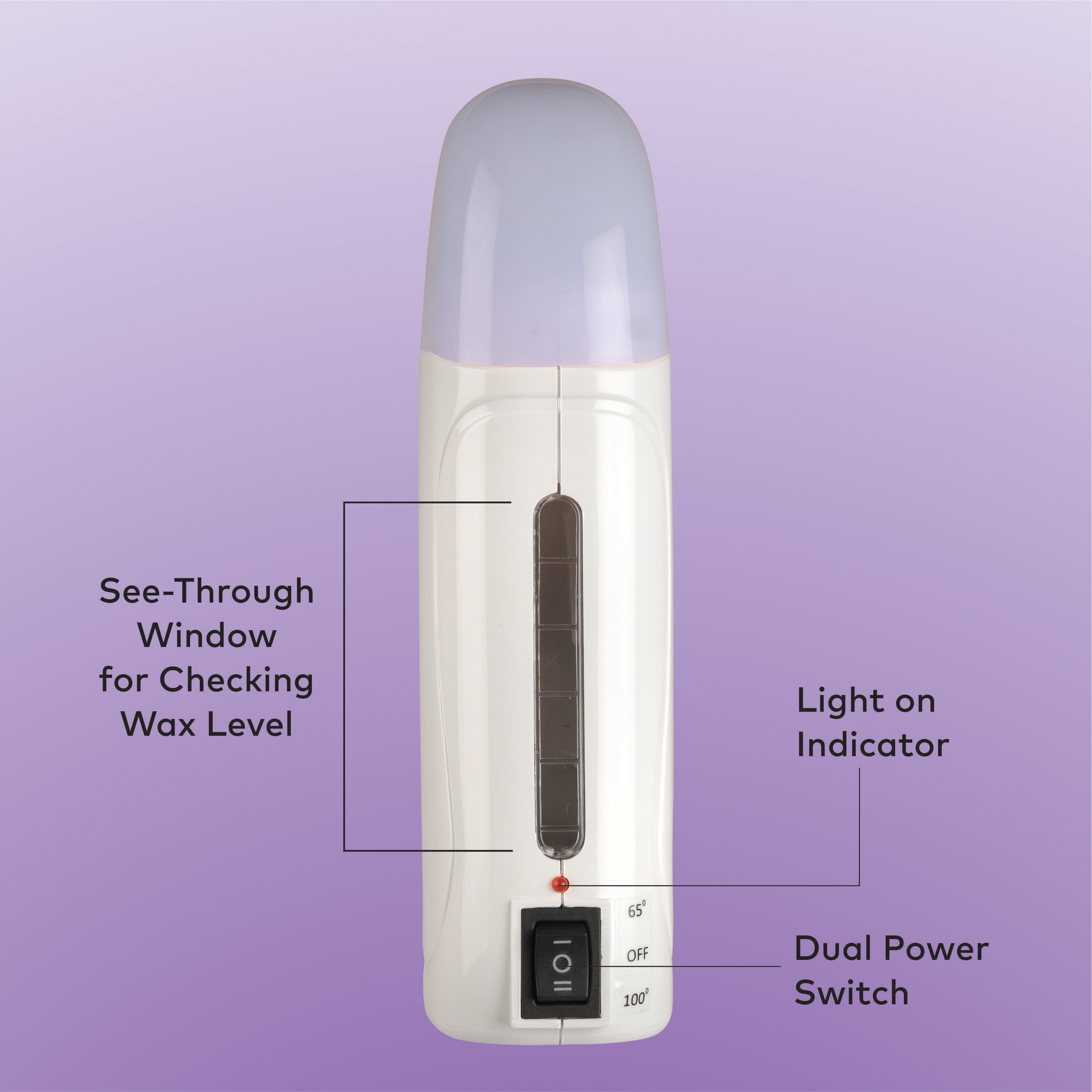 ROLL-ON DEPILATORY WAX HEATER Dual Temperature System