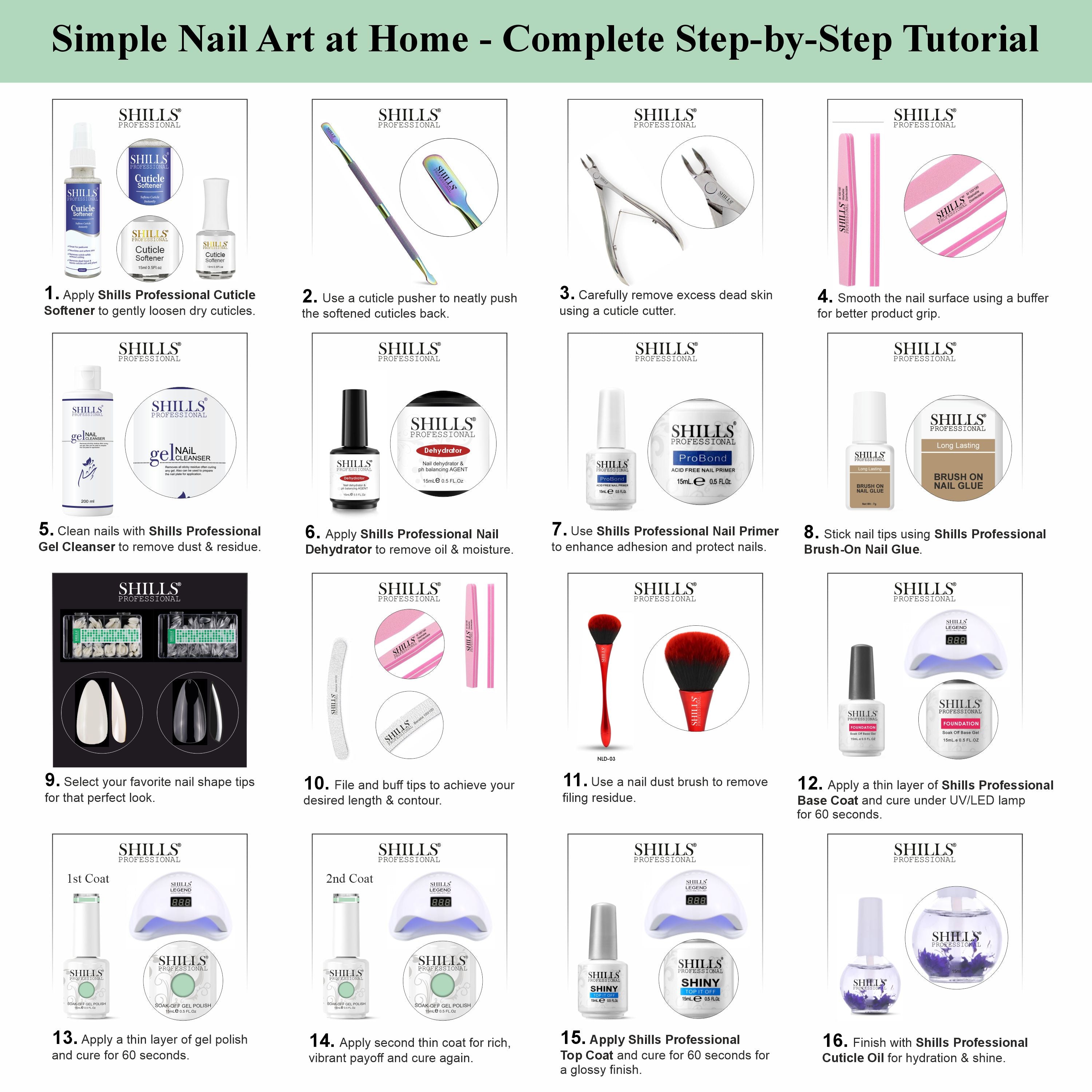 SHILLS PROFESSIONAL UV/LED Gel Nail Polish 15ml
